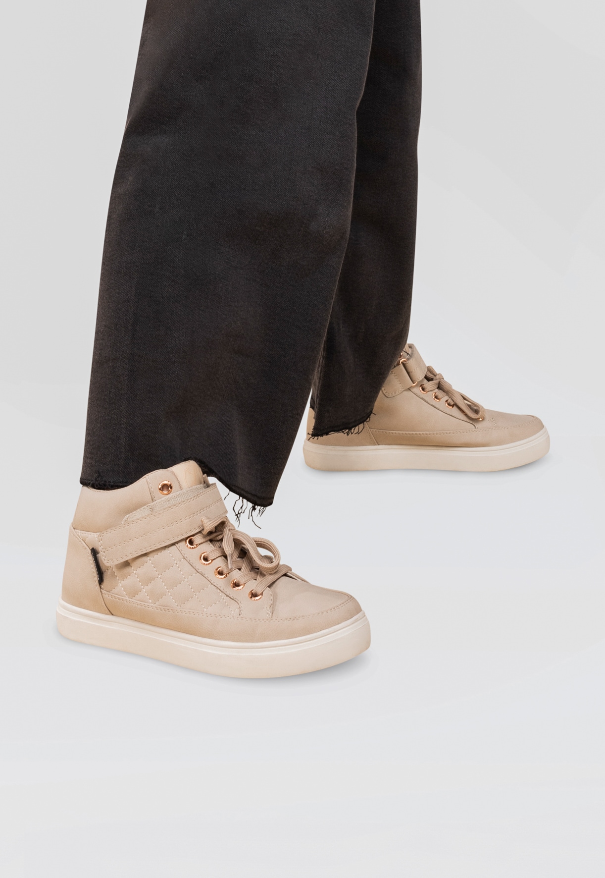 LINEAR, Høye sneakers, waterproof Beige