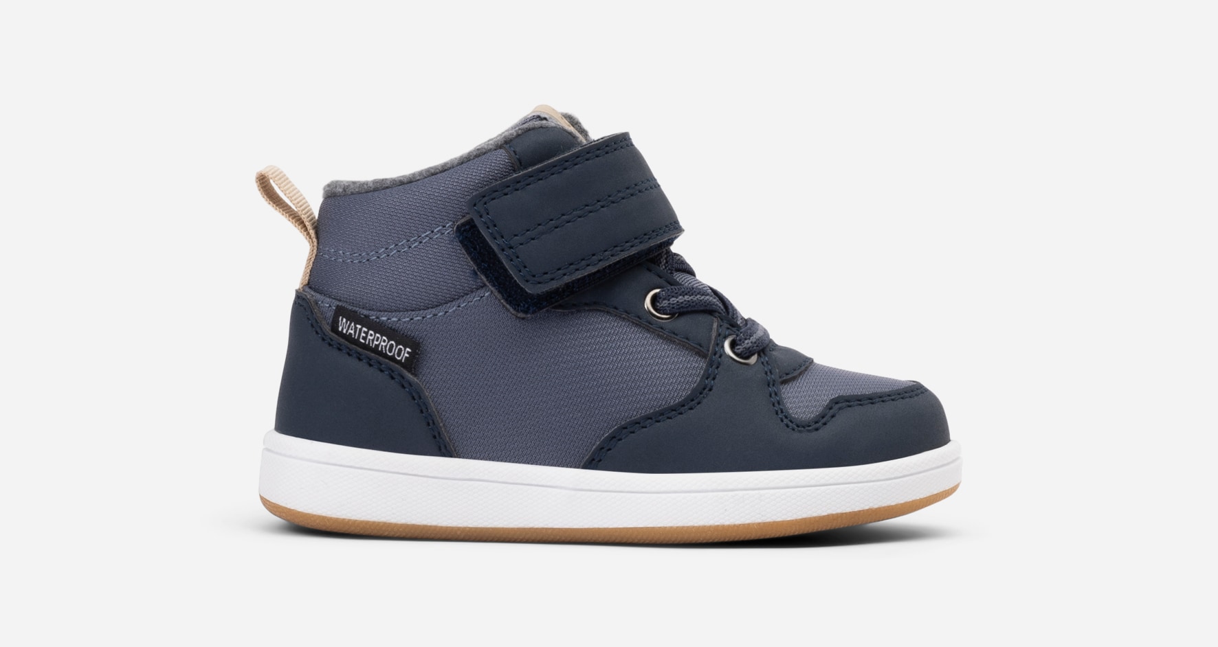 LINEAR, Fleeceforet høy sneakers waterproof Blå