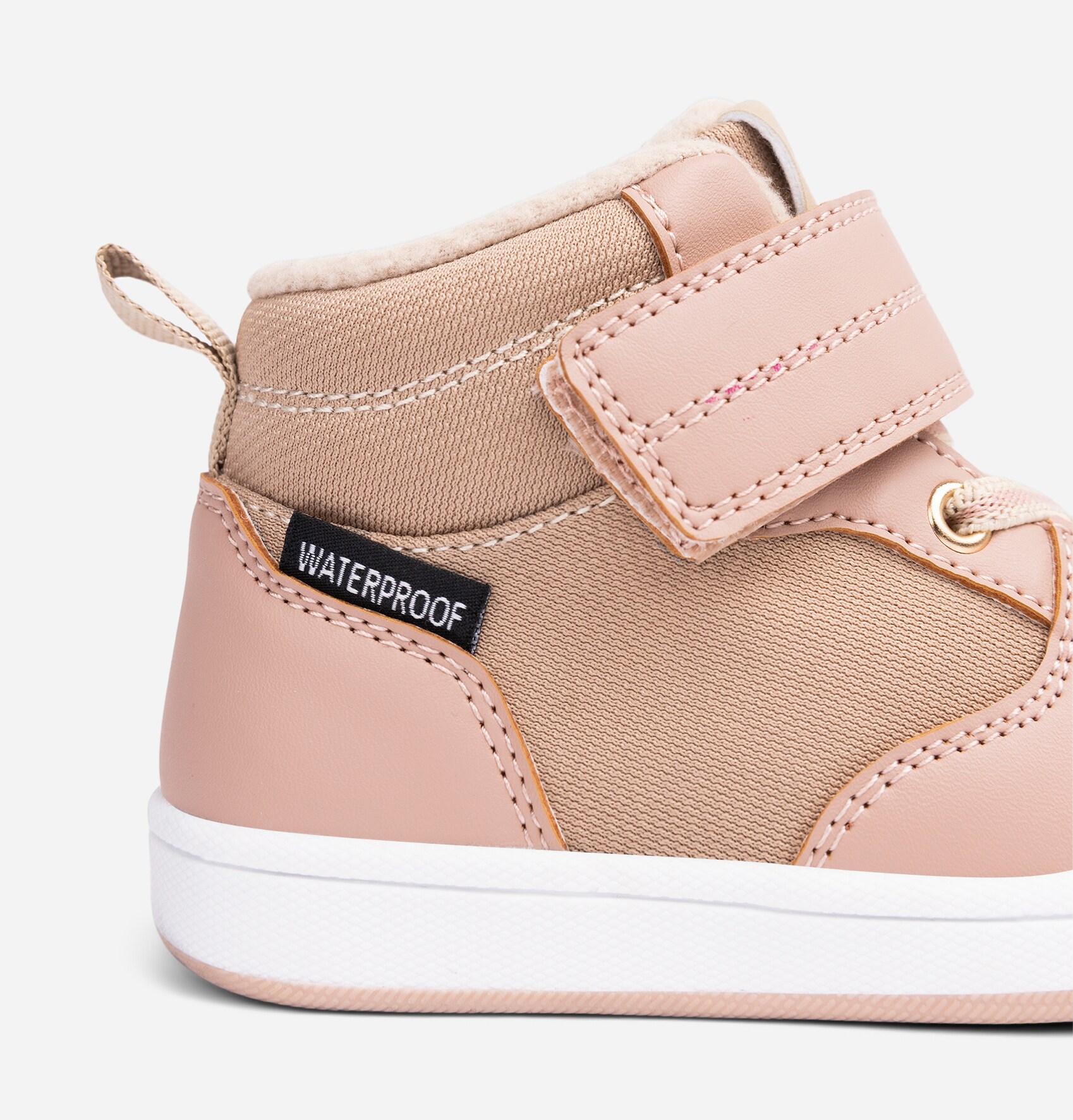LINEAR, Fleeceforet høy sneakers waterproof Rosa