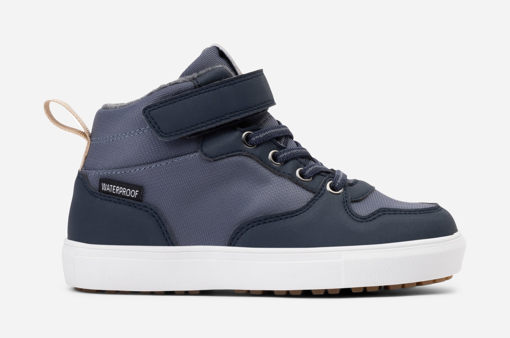 LINEAR, Fleeceforet høy sneakers waterproof Blå