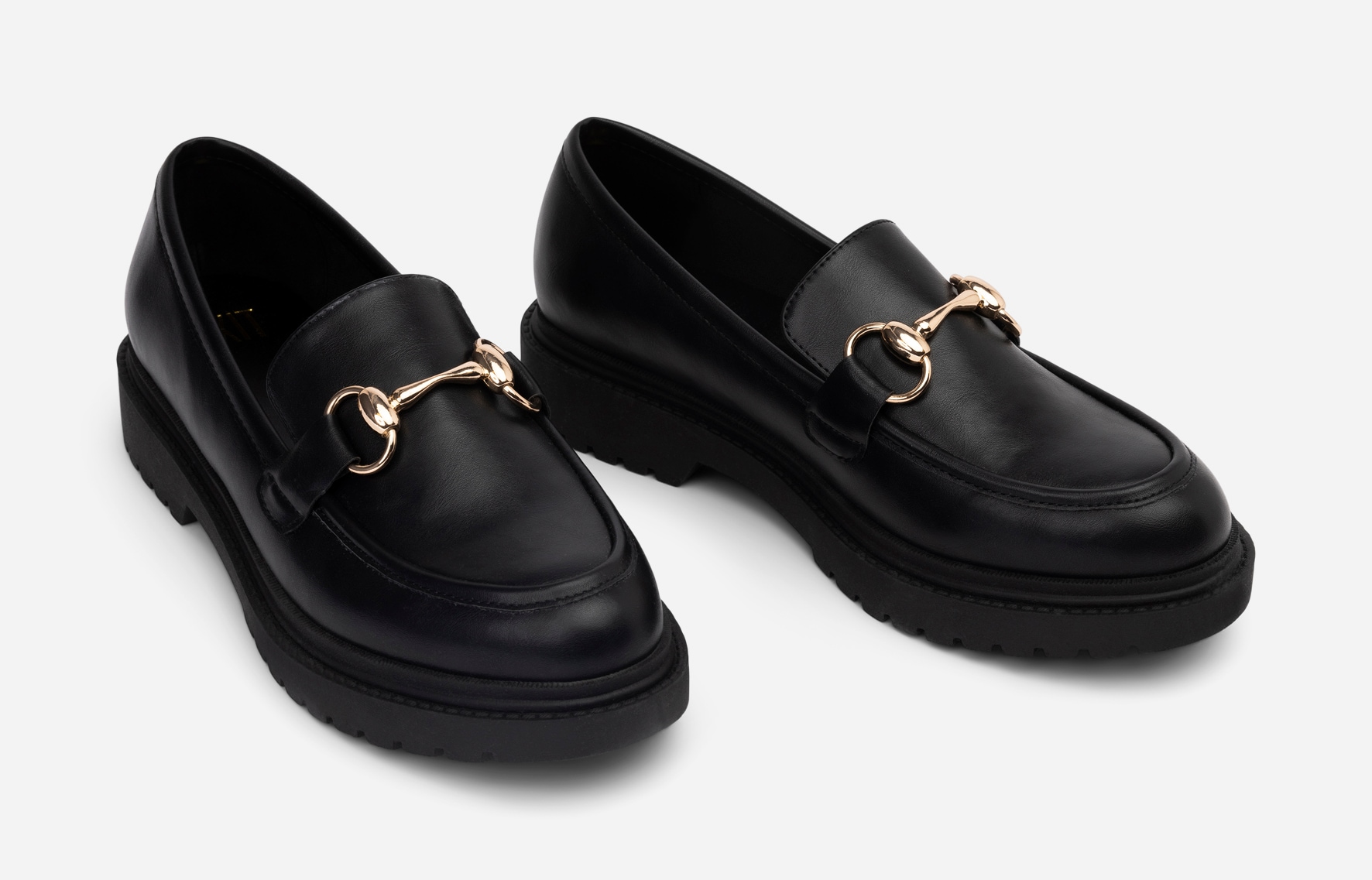 XIT, Loafer med spenne Sort