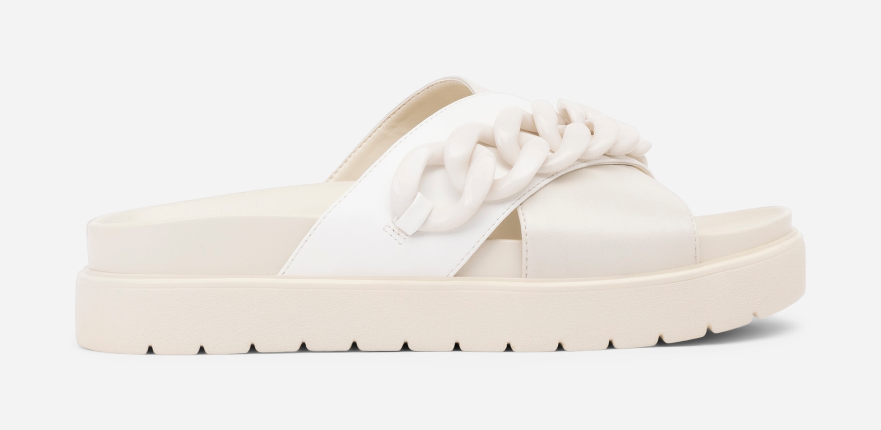 ATTITUDE, Sandal med kedje Beige