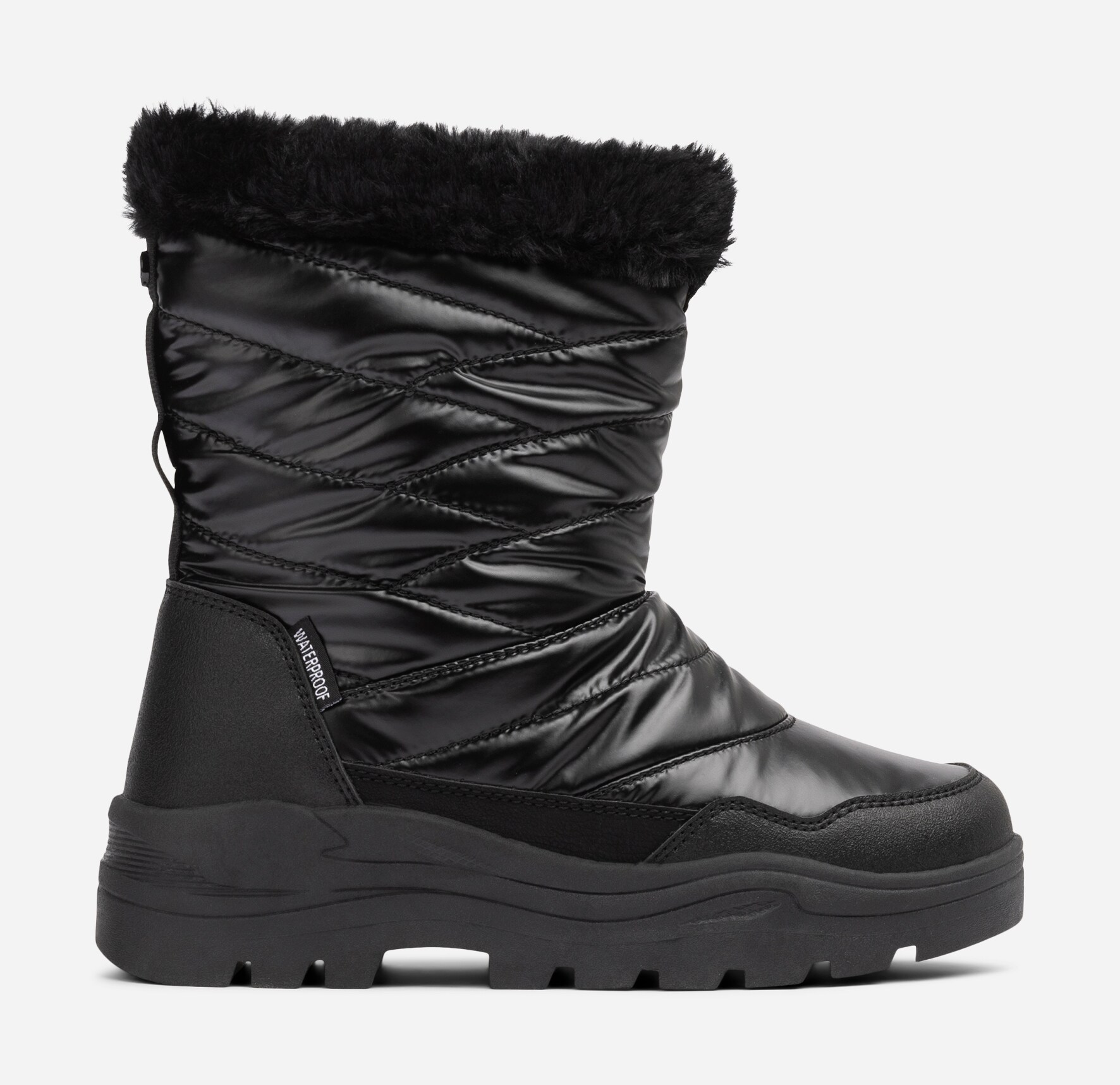 LINEAR, Varmforet støvlett, waterproof Sort