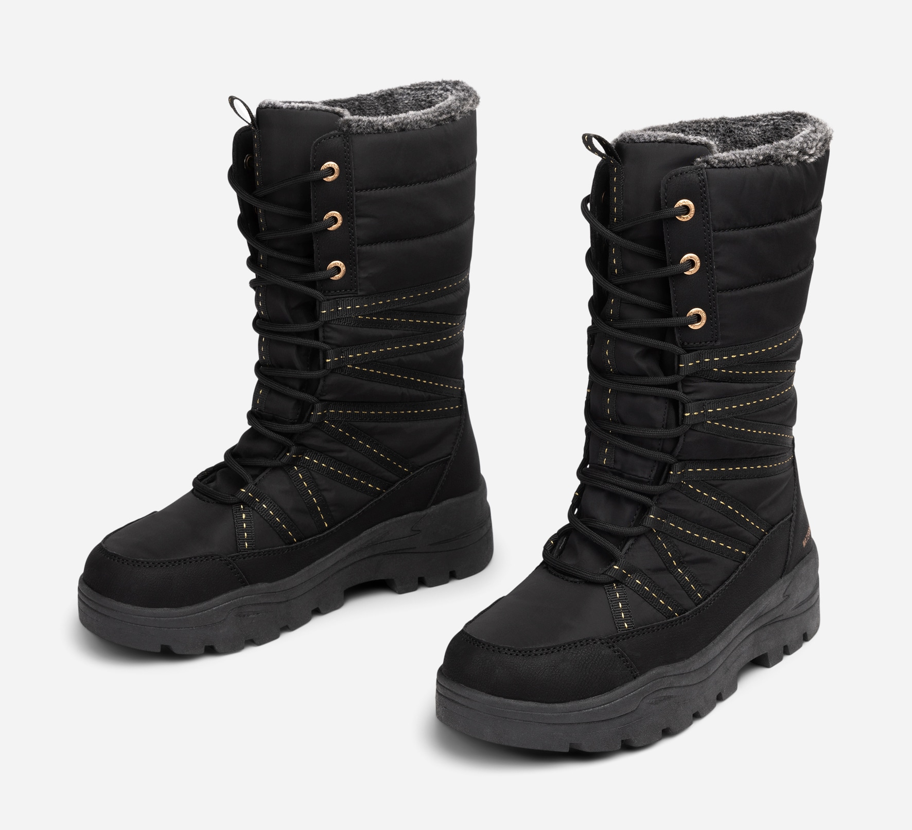 LINEAR, Varmforet støvlett, waterproof Sort