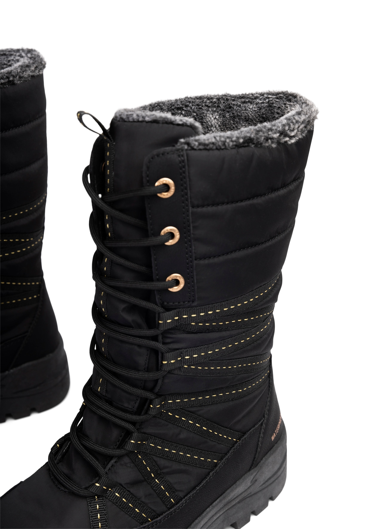 LINEAR, Varmforet støvlett, waterproof Sort