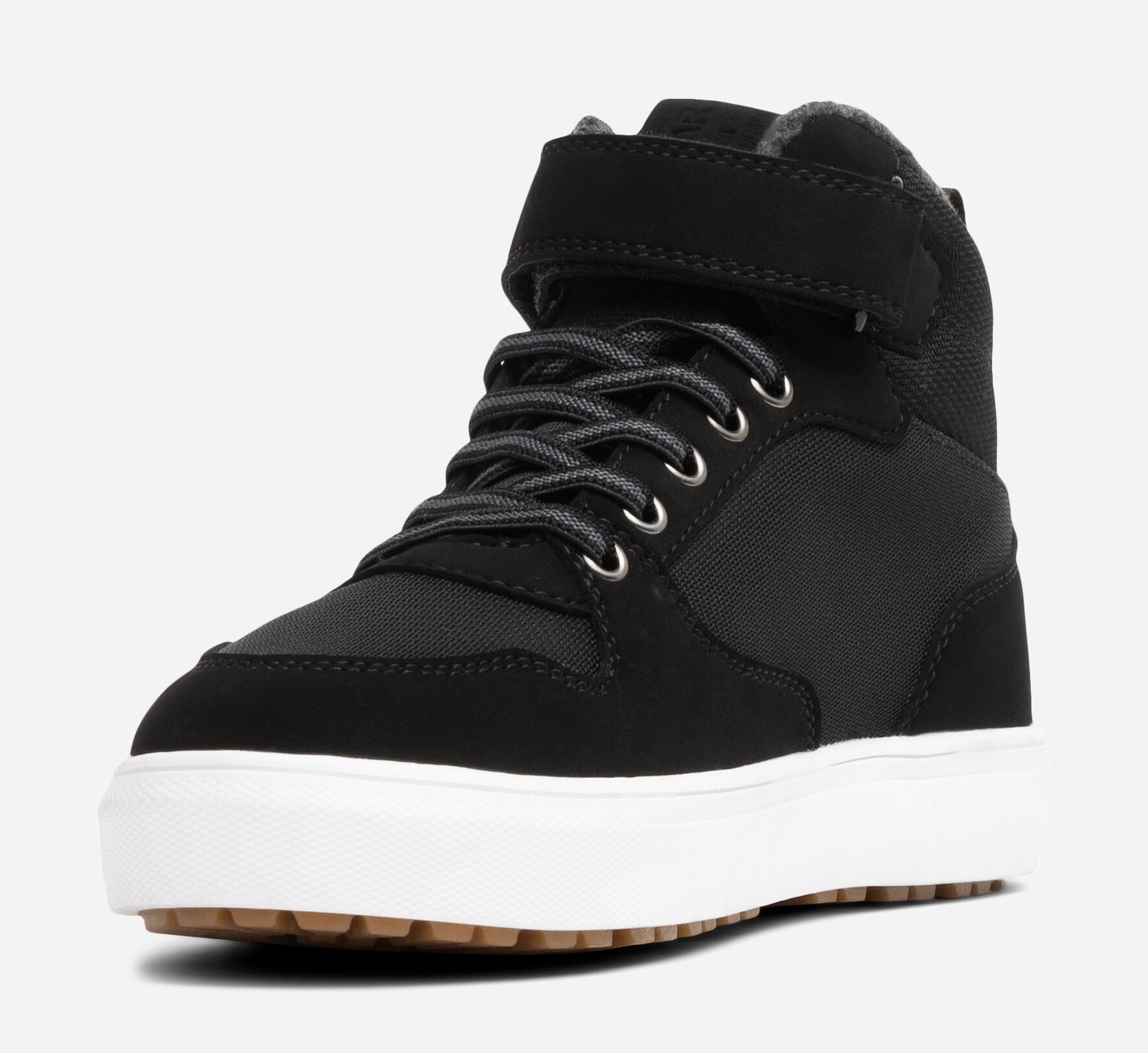 LINEAR, Fleeceforet høy sneakers waterproof Sort