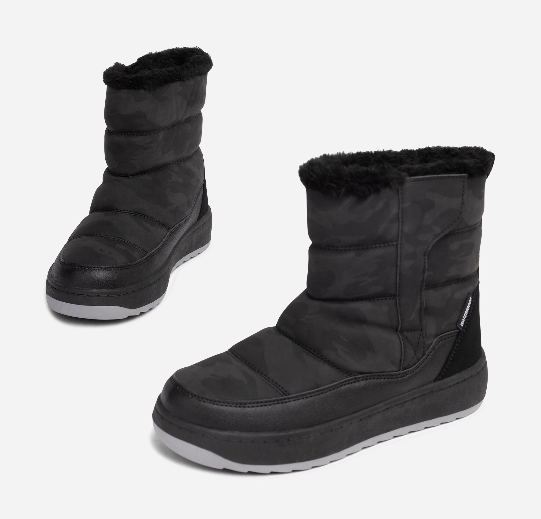 DINSKO, Varmforet boots, waterproof Sort