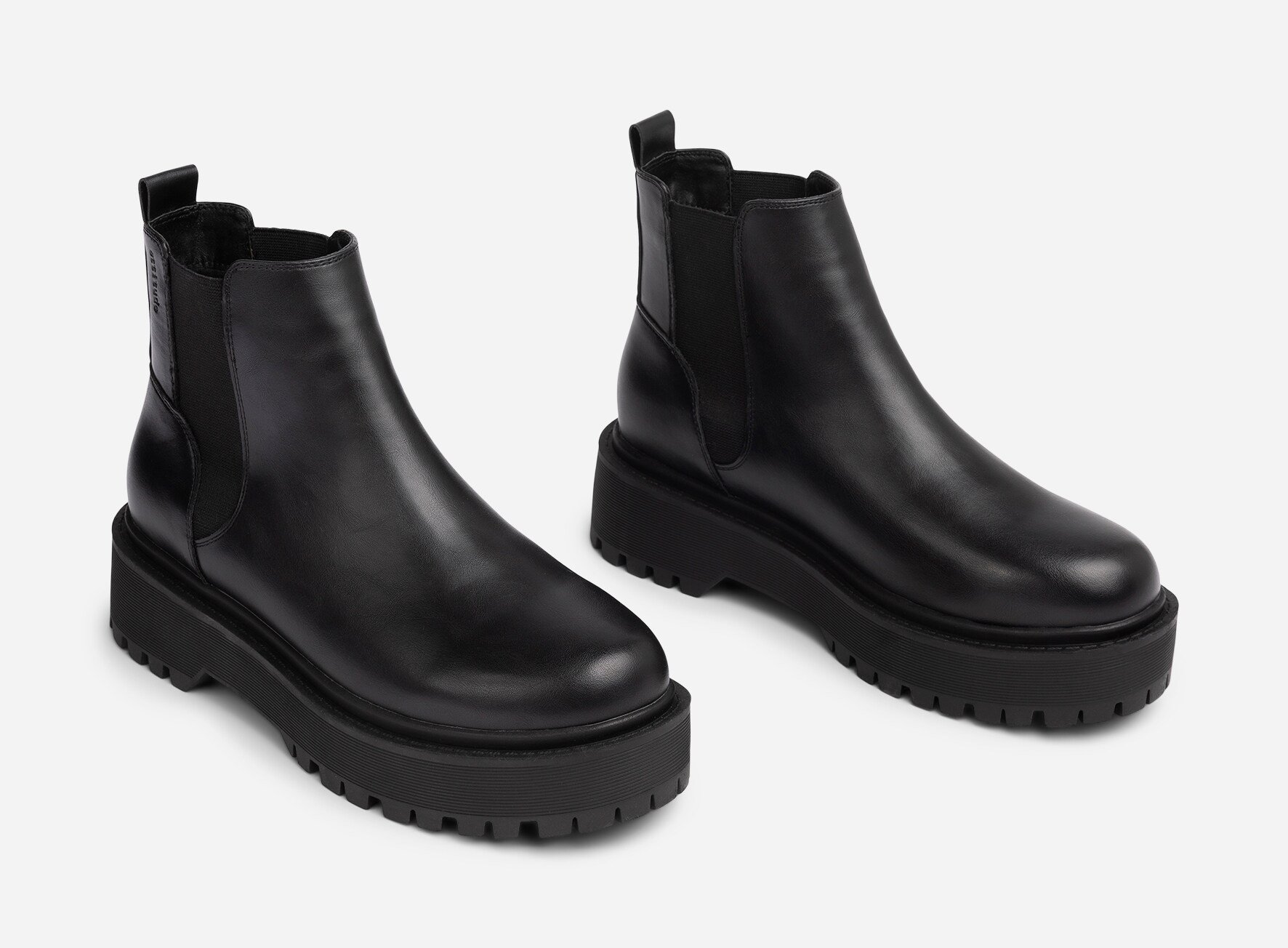 ATTITUDE, Varmforet chelseaboots Sort