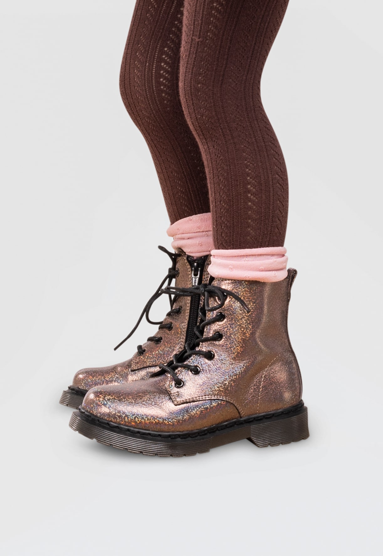 DINSKO, Varmforet skolett med glidelås Lilla