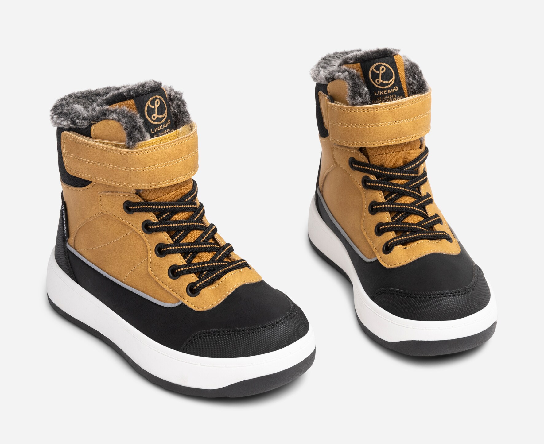 LINEAR, Varmforet skolett waterproof Gul