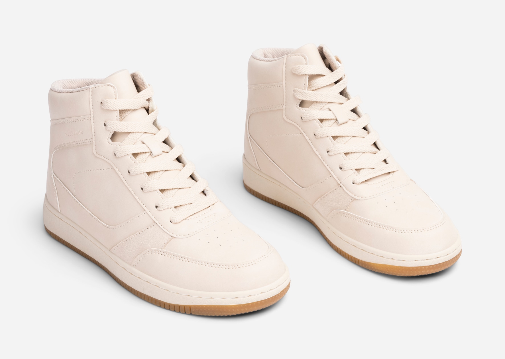 ATTITUDE, Høye sneakers Beige