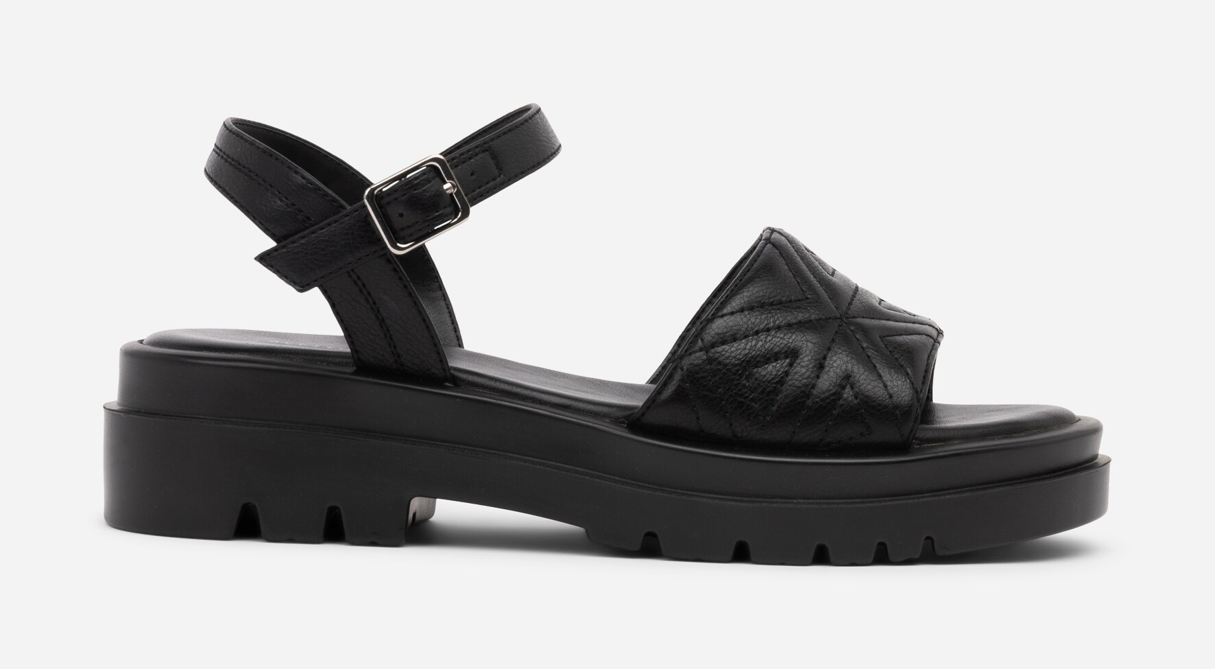 ATTITUDE, Sandal med reimer Sort