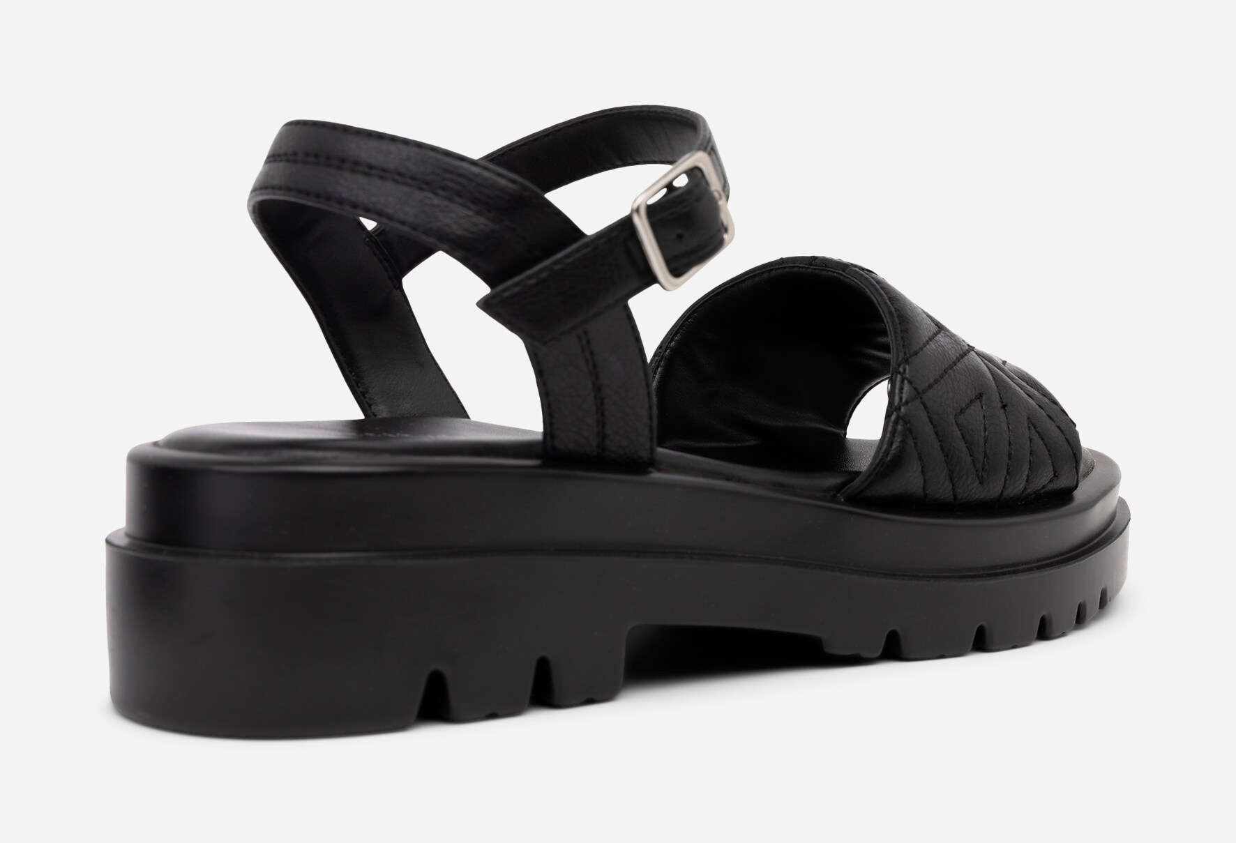 ATTITUDE, Sandal med reimer Sort