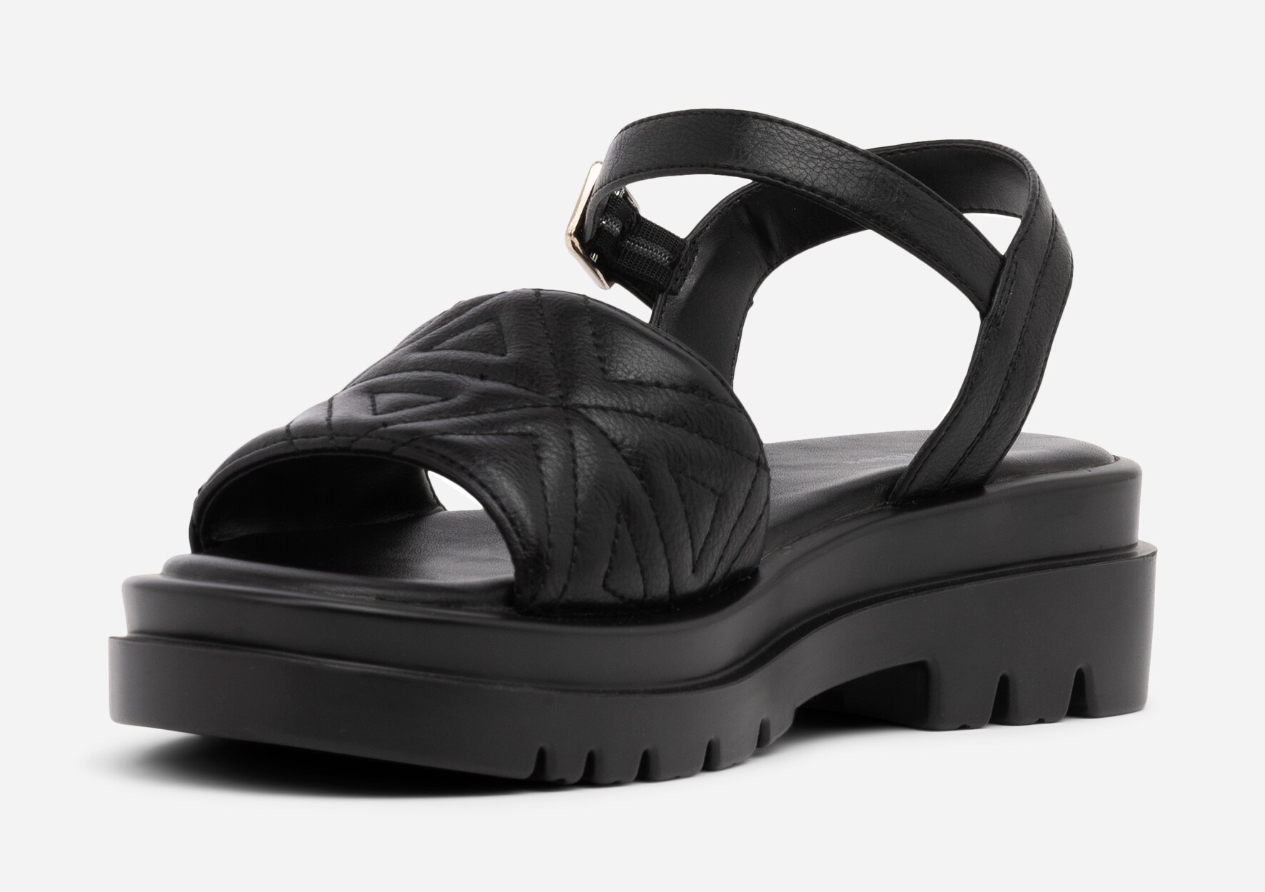 ATTITUDE, Sandal med reimer Sort