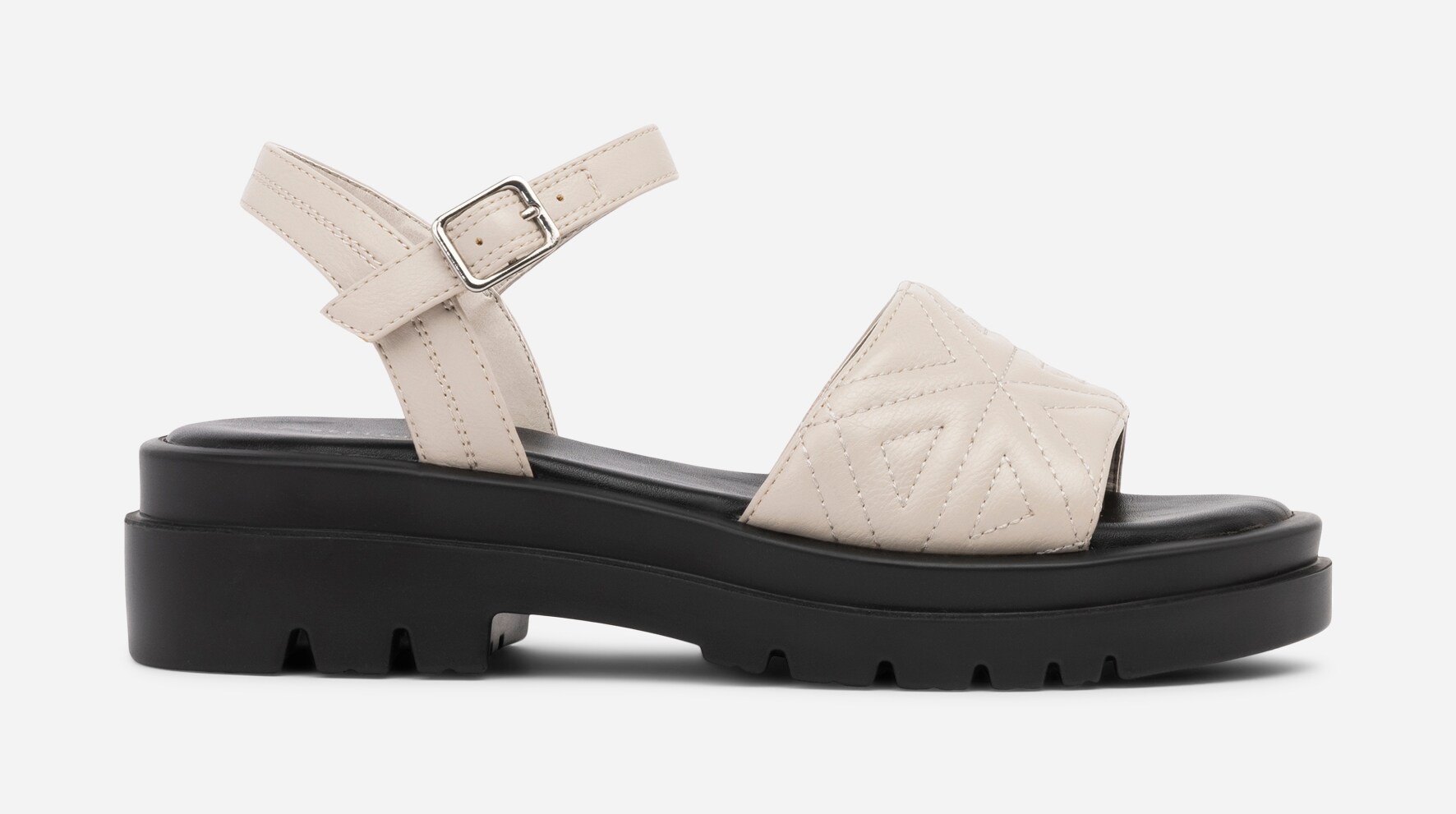 ATTITUDE, Sandal med reimer Beige