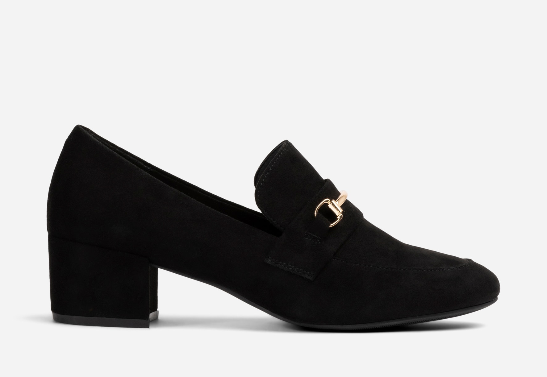 SO ALL, Loafer på hæl Sort