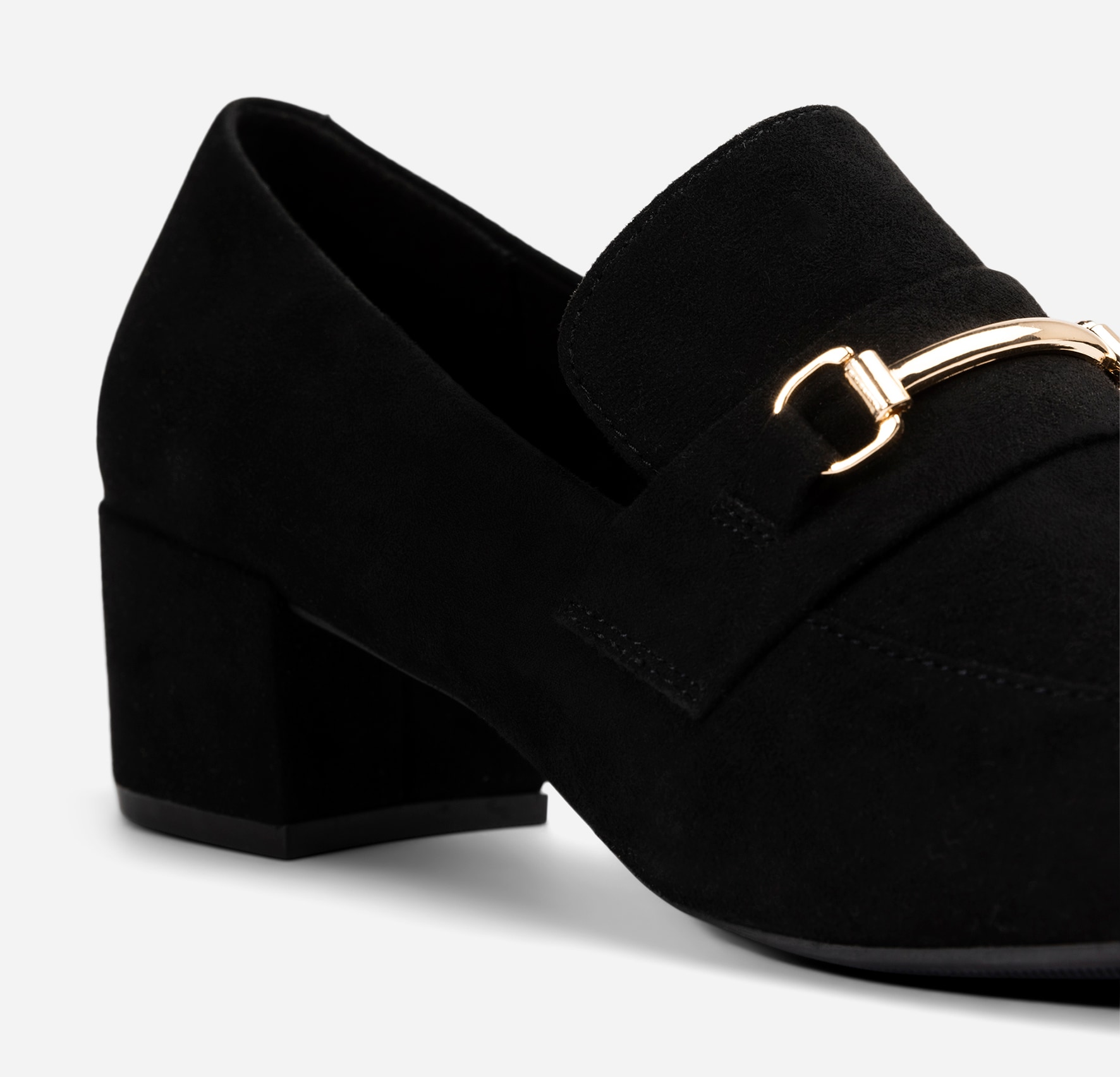 SO ALL, Loafer på hæl Sort