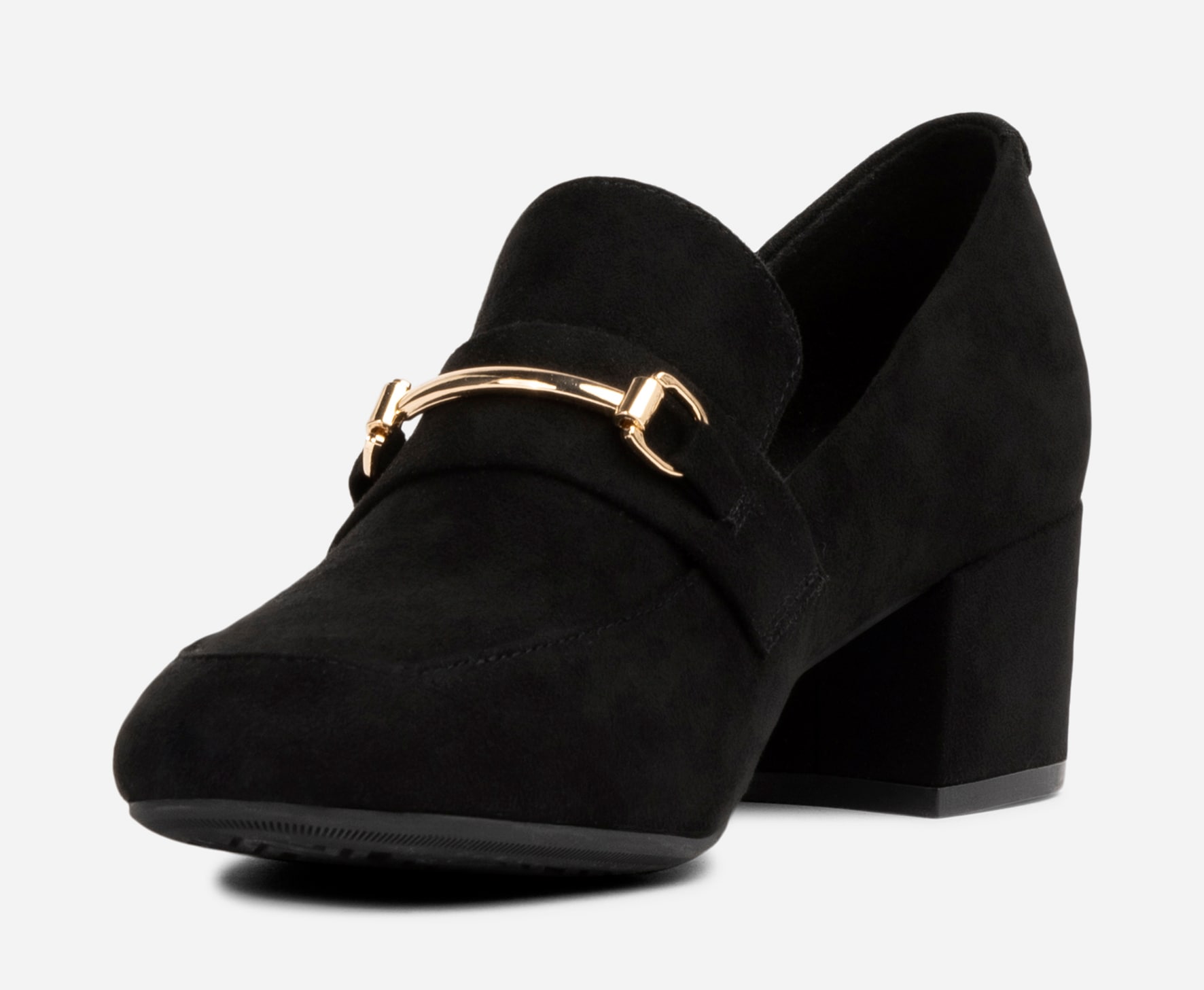 SO ALL, Loafer på hæl Sort