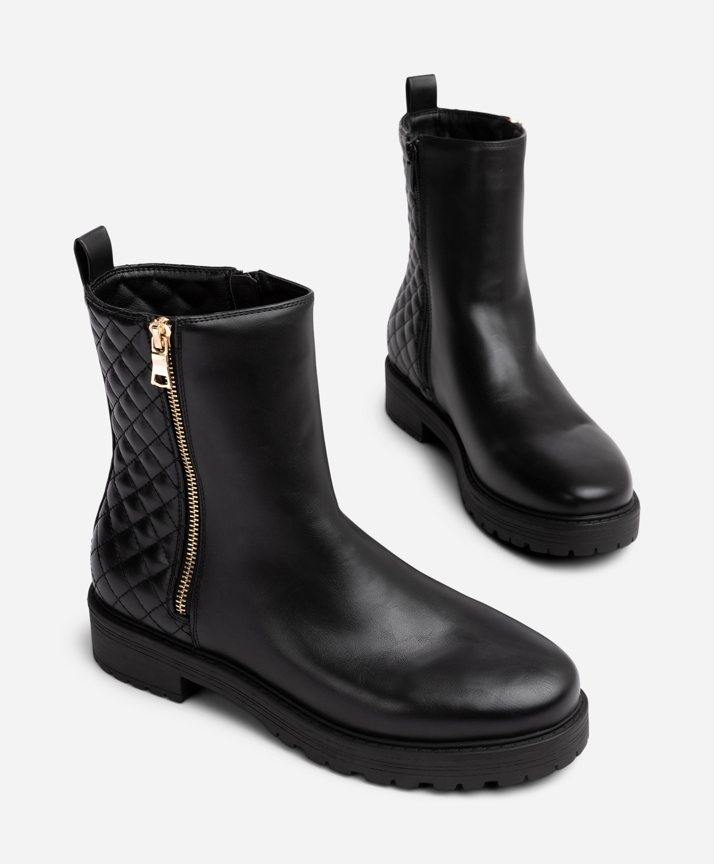 SO ALL, Boots med glidelås Sort