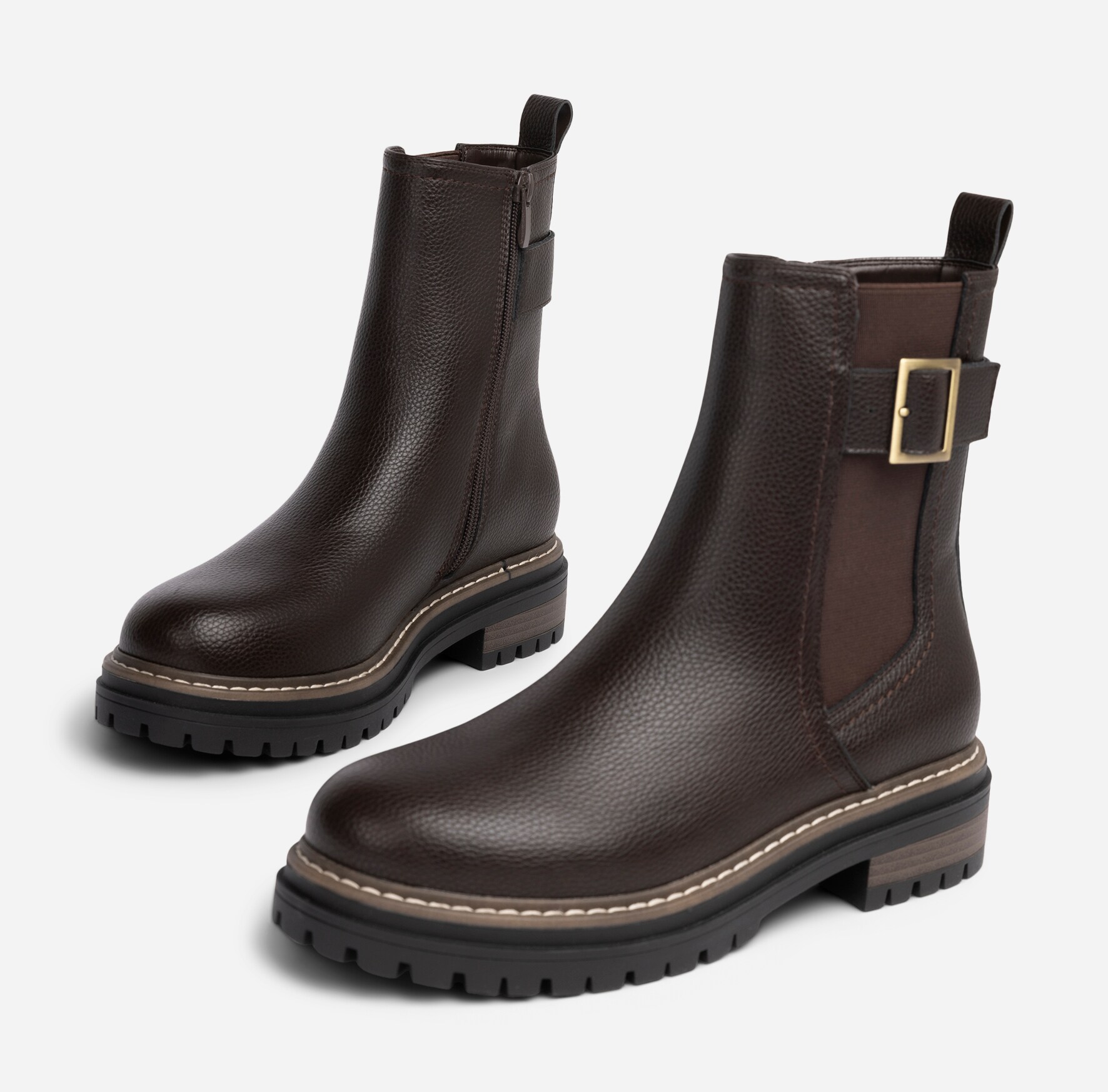 SO ALL, Boots med høyt skaft Brun