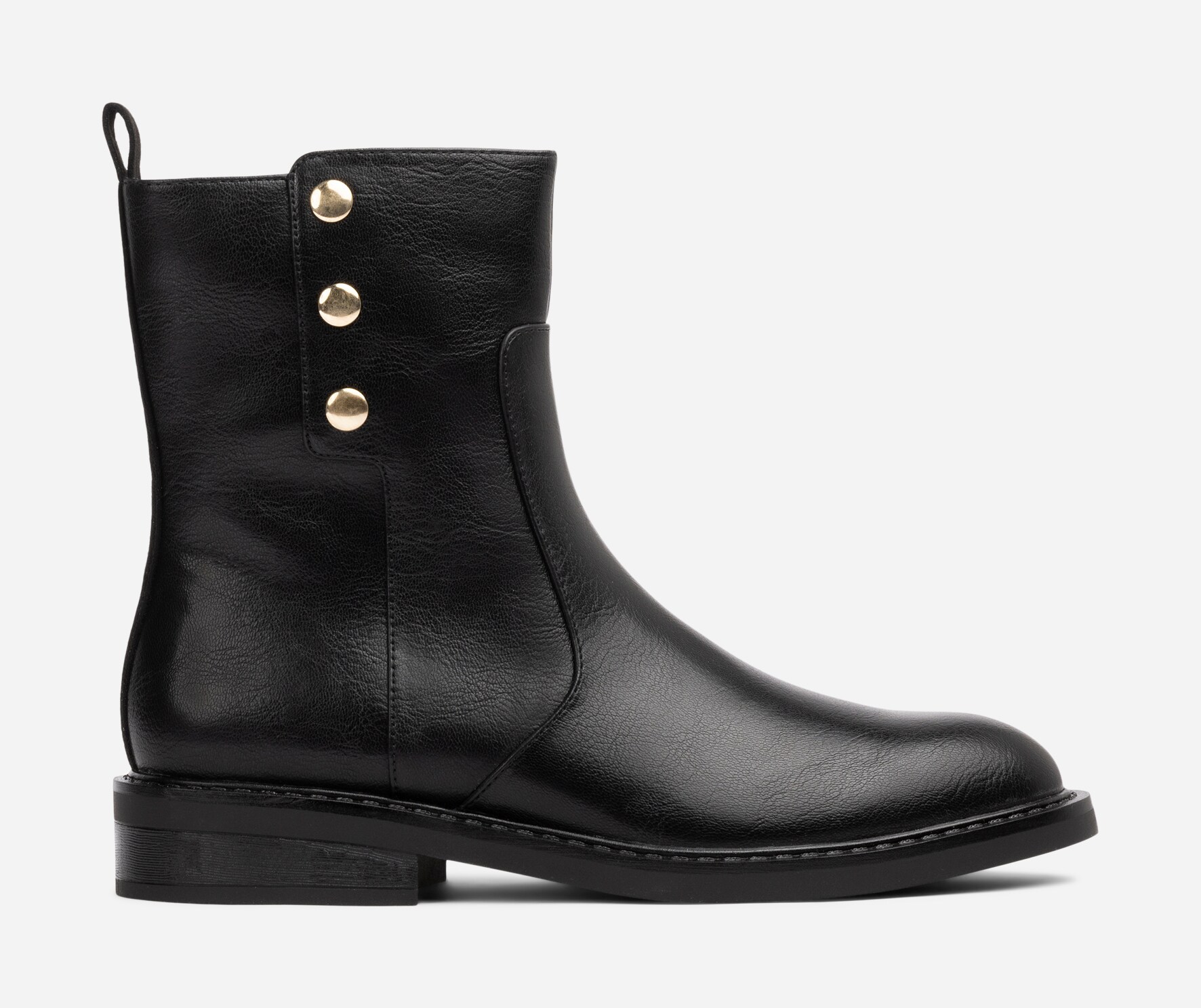 SO ALL, Boots med glidelås Sort
