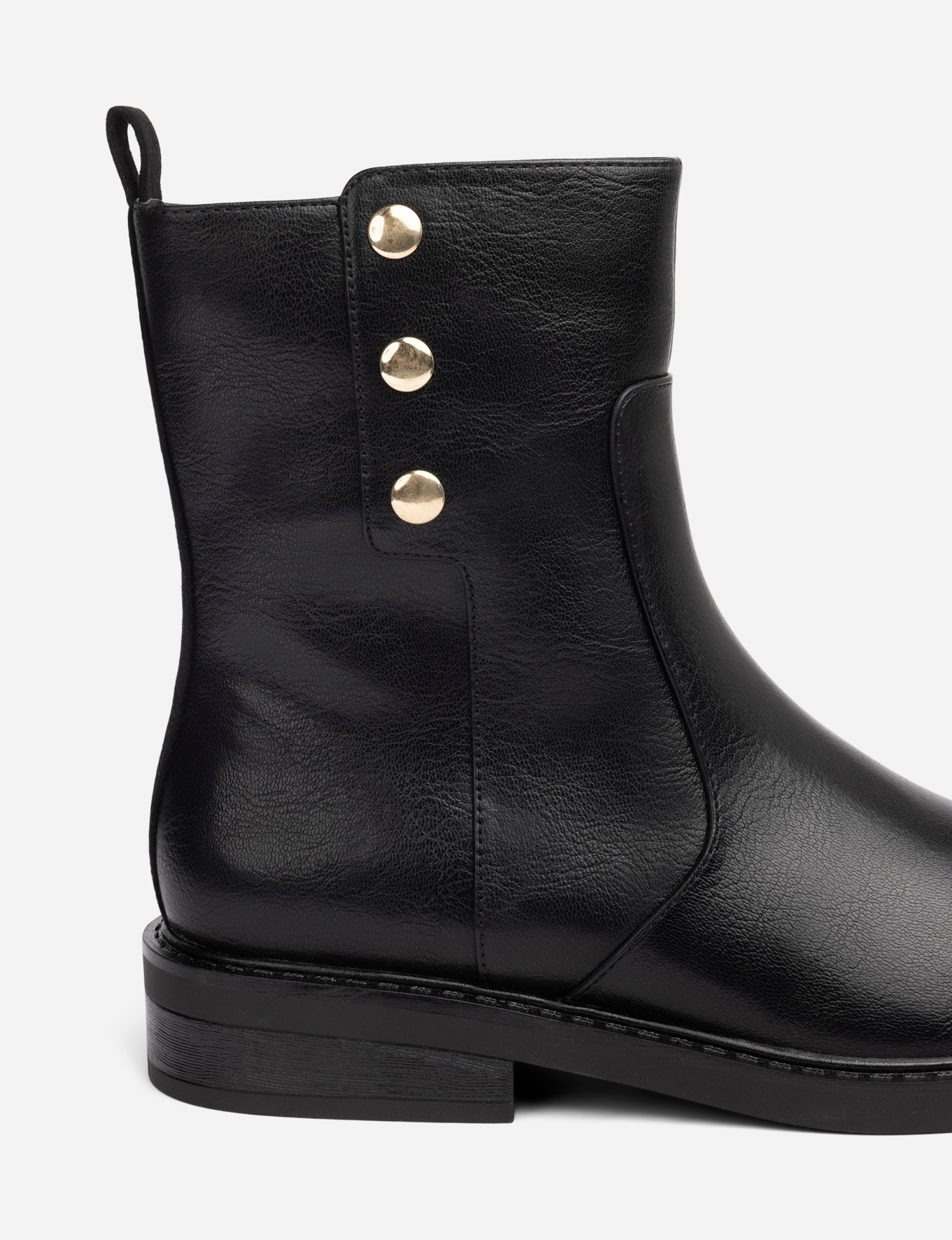 SO ALL, Boots med glidelås Sort
