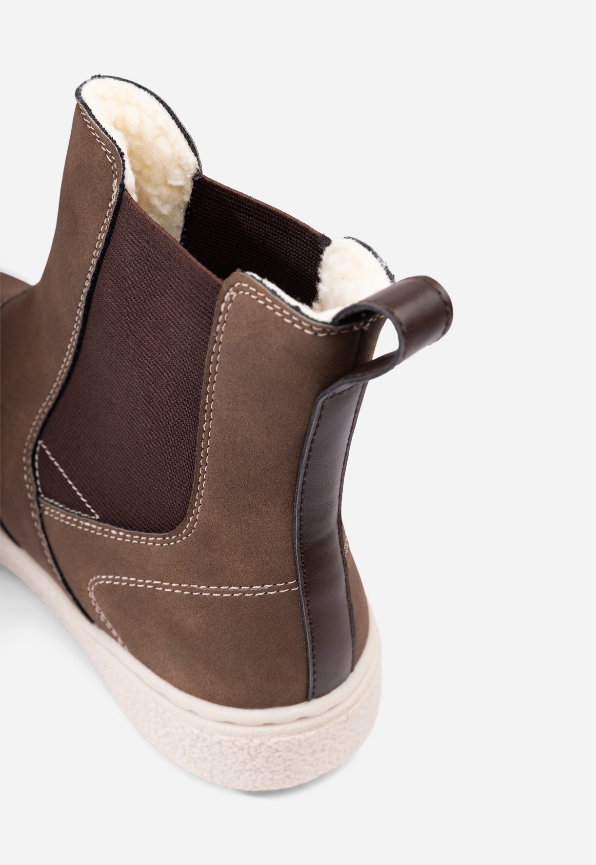 LINEAR, Varmforet chelseaboots Brun