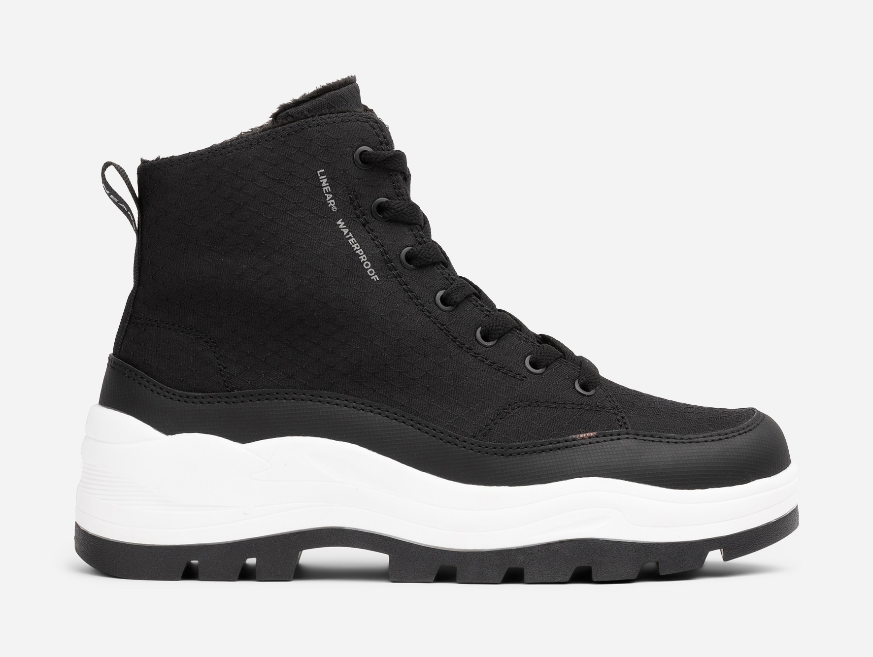 LINEAR, Varmforet skolett waterproof Sort