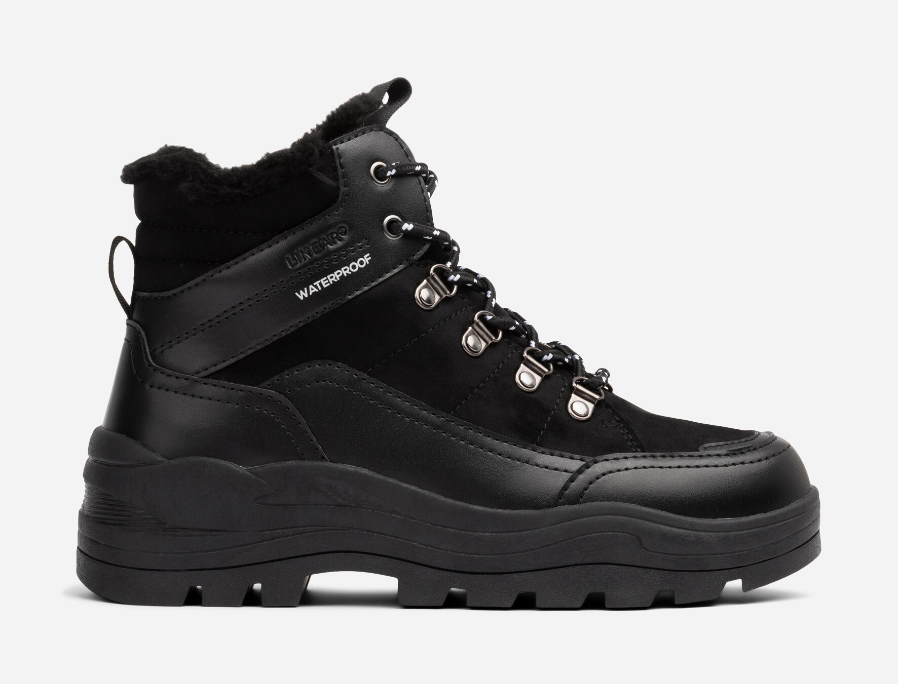 LINEAR, Varmforet skolett waterproof Sort