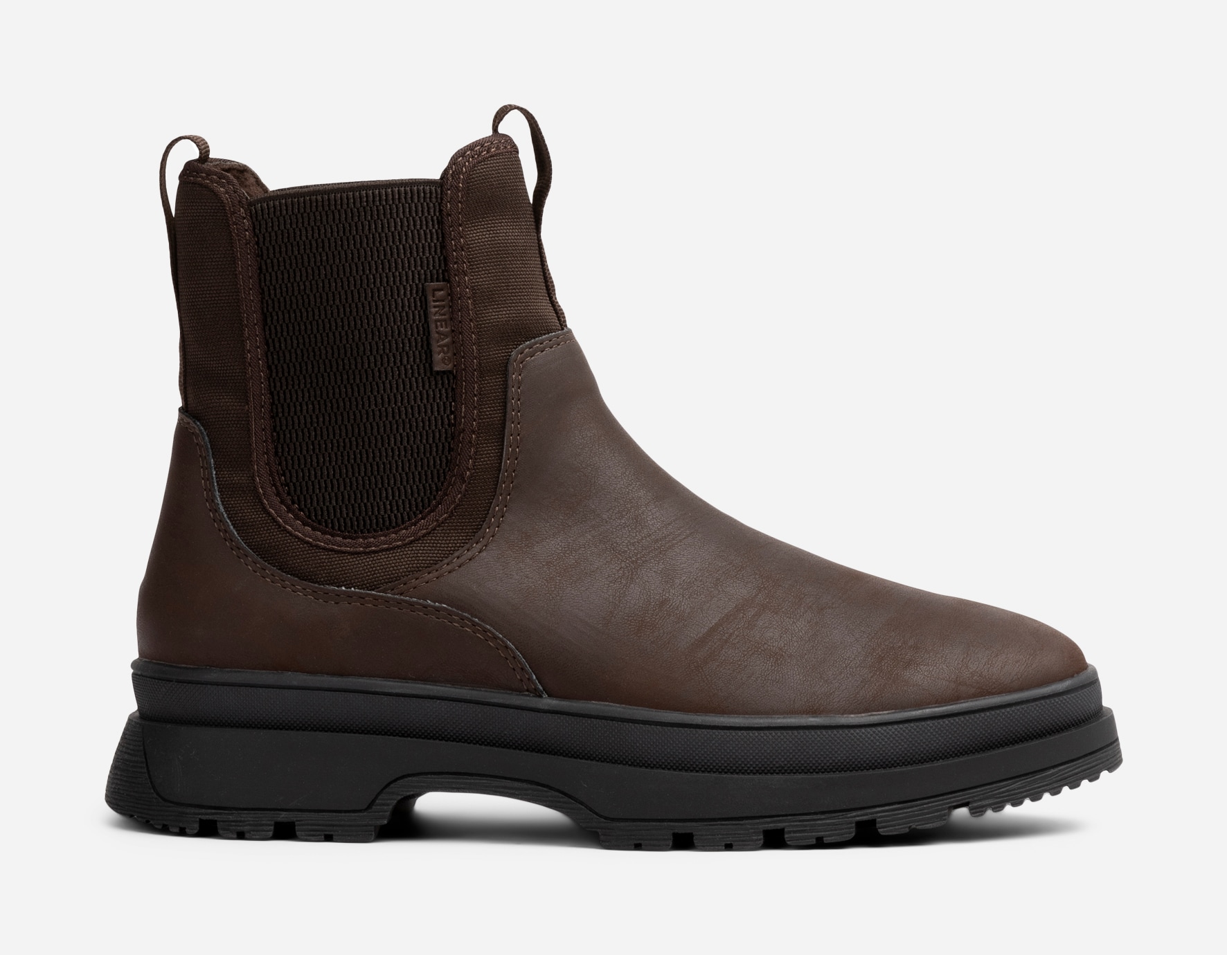 LINEAR, Varmforet chelseaboots Brun