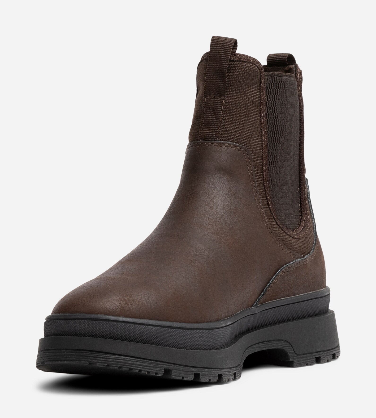 LINEAR, Varmforet chelseaboots Brun