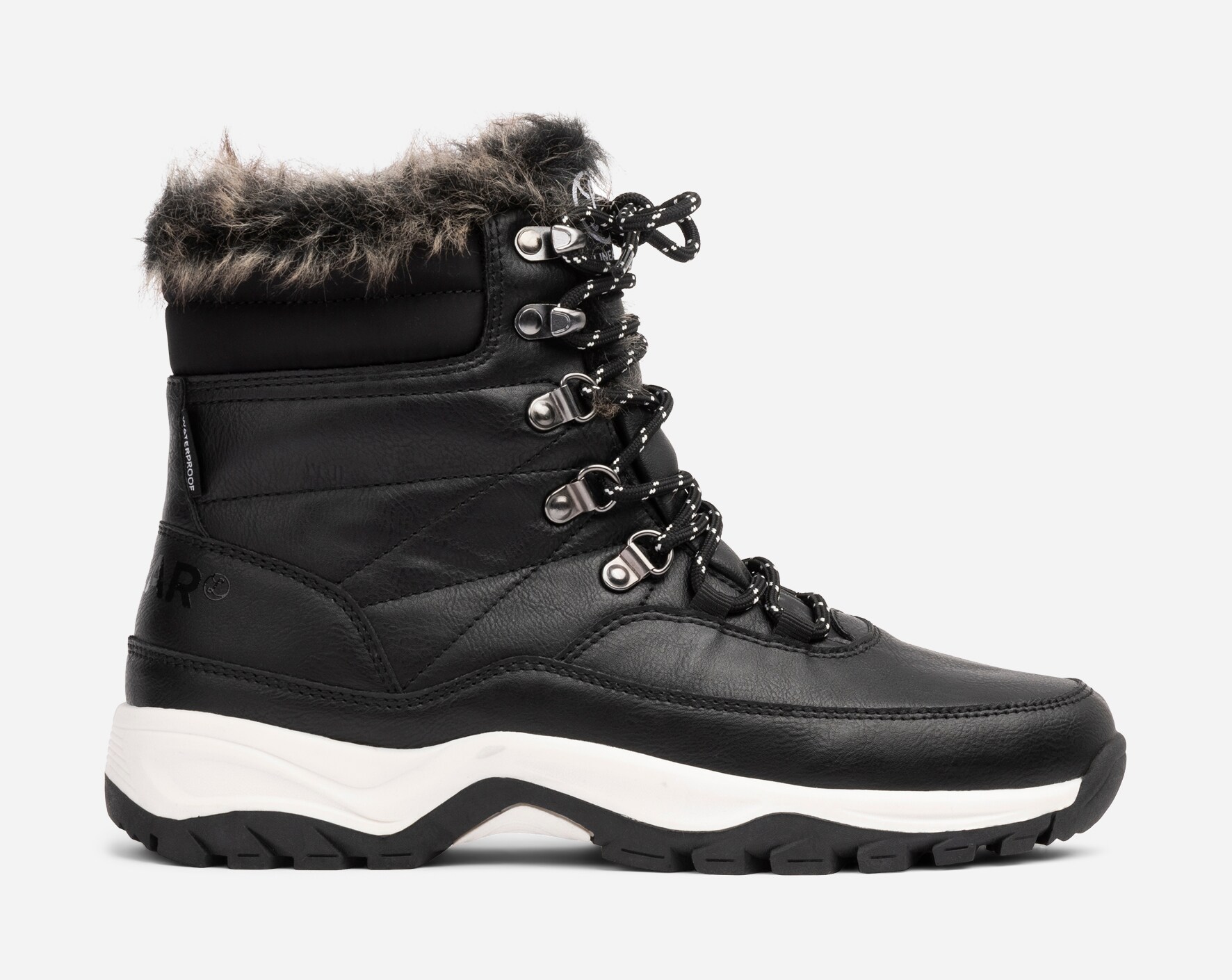 LINEAR, Varmforet skolett waterproof Sort