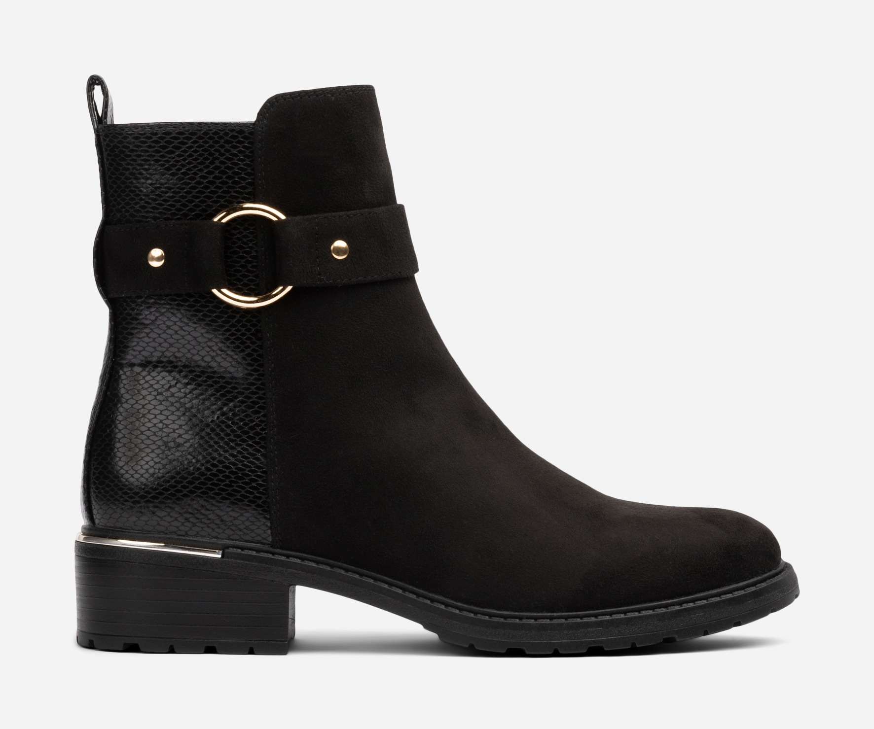 SO ALL, Boots med glidelås Sort