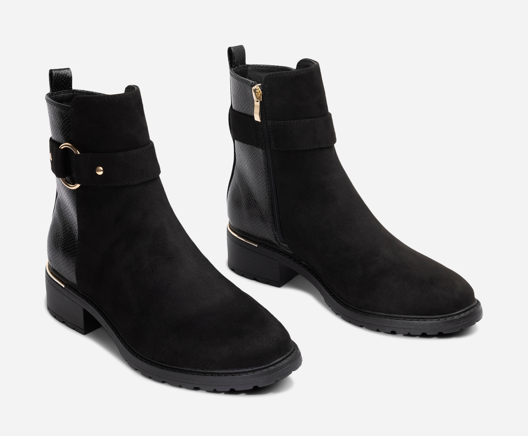 SO ALL, Boots med glidelås Sort