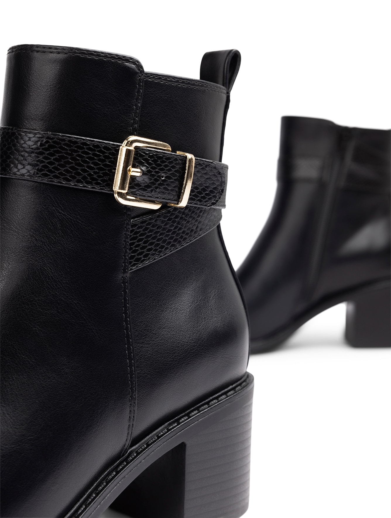 SO ALL, Boots med glidelås Sort
