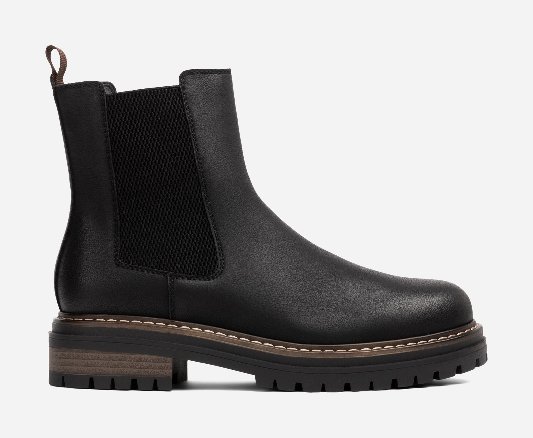 SO ALL, Varmforet chelseaboots Sort