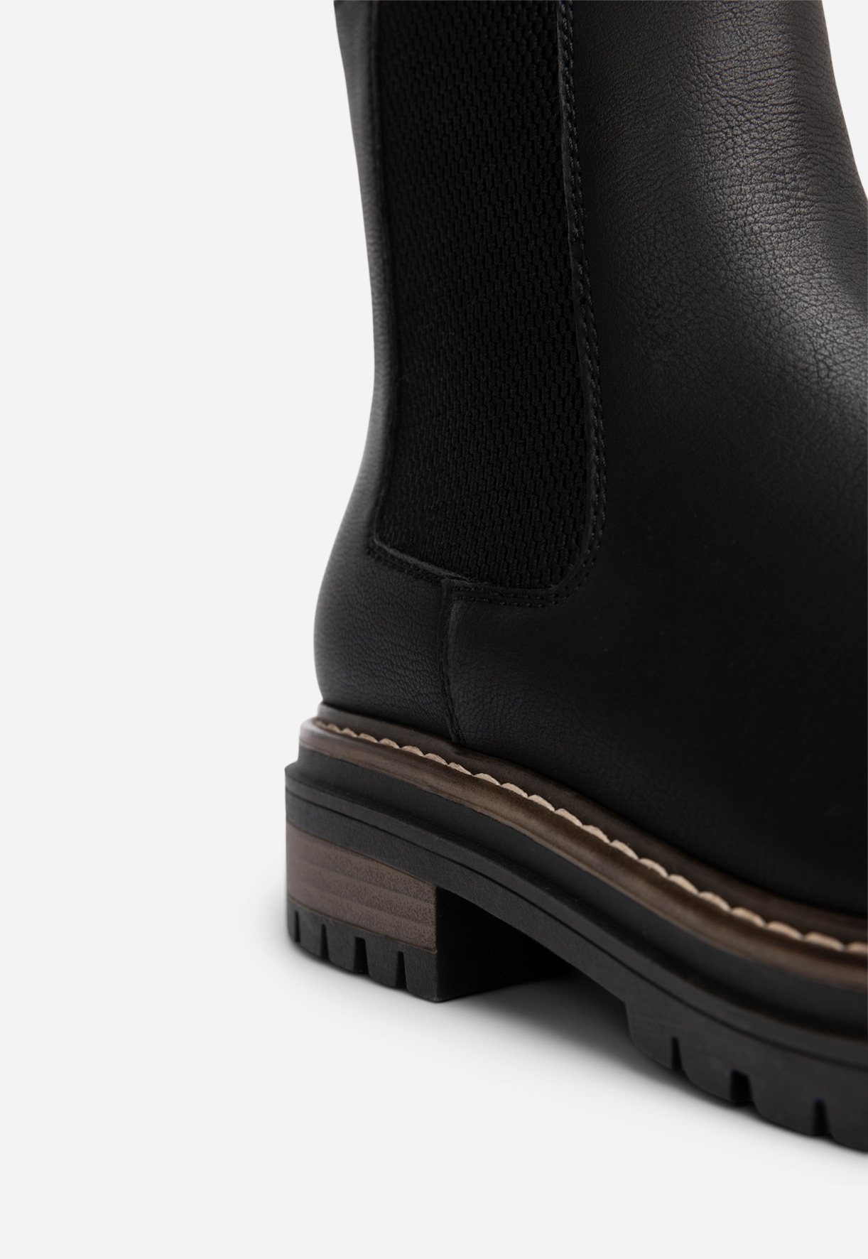 SO ALL, Varmforet chelseaboots Sort