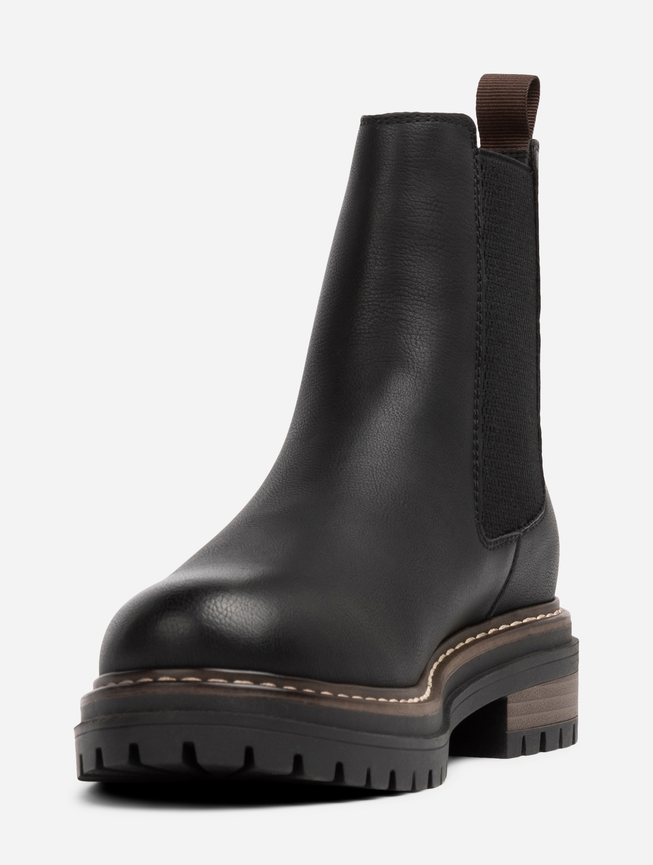 SO ALL, Varmforet chelseaboots Sort