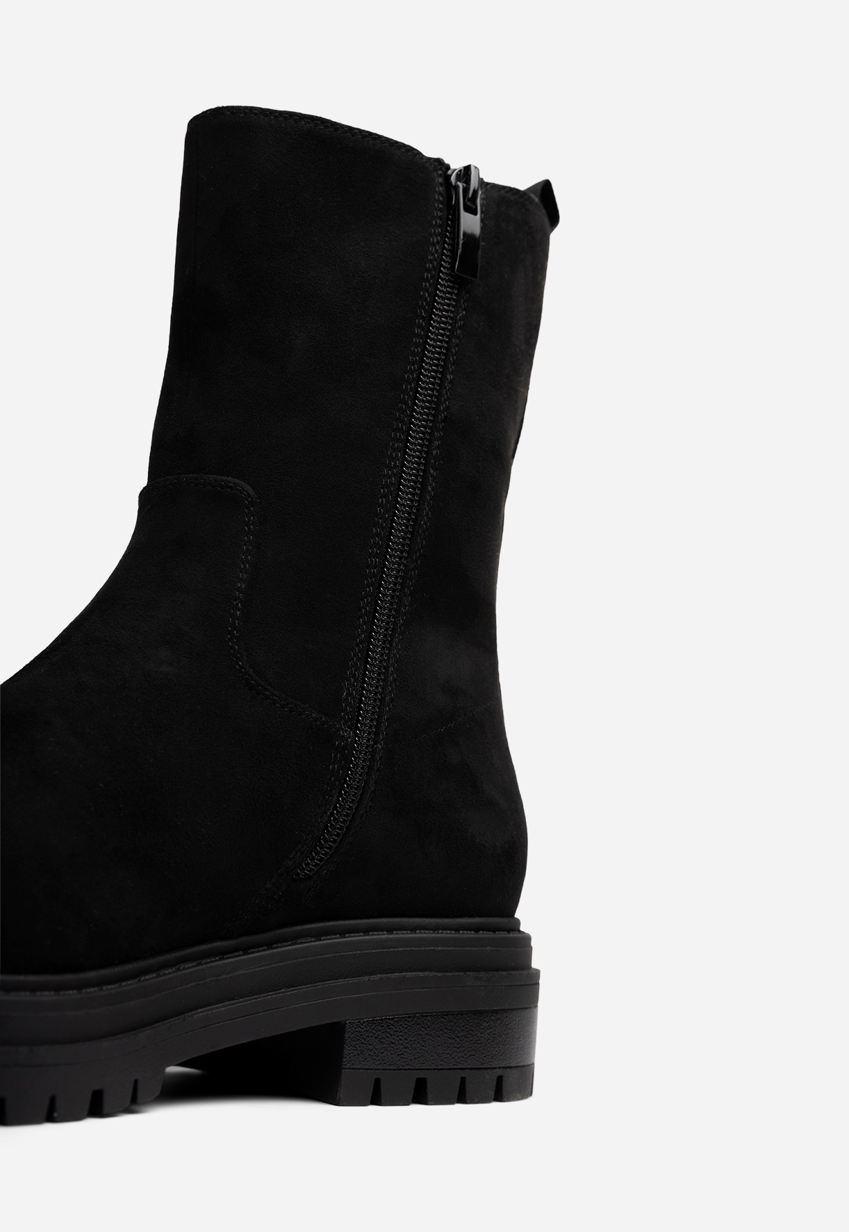 SO ALL, Varmforet boots med glidelås Sort