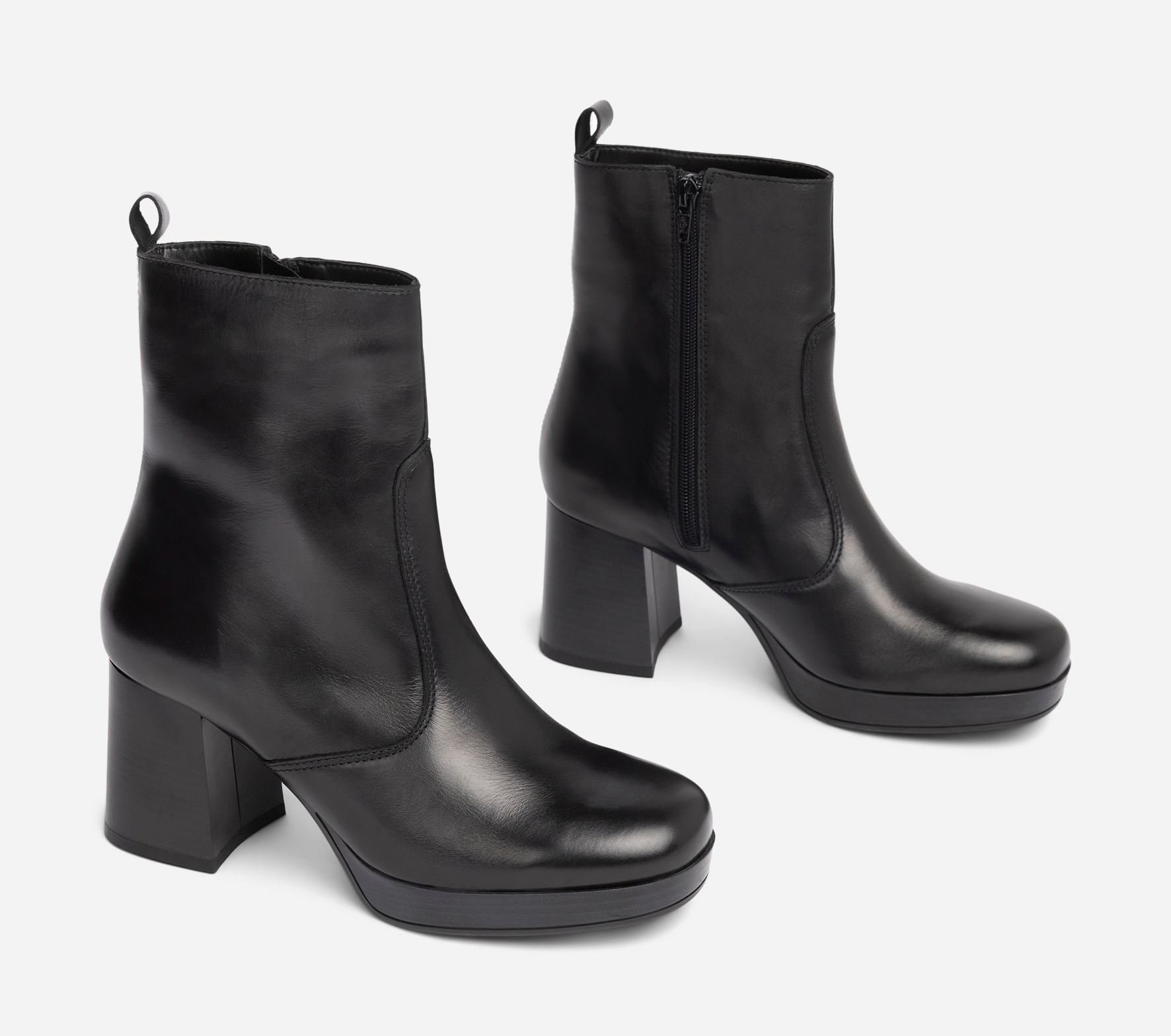 PACE, Boots med glidelås Sort