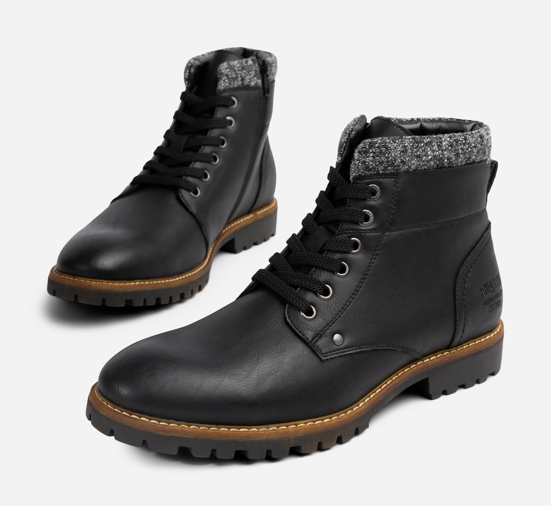 IGUASSU, Varmforet skolett med glidelås Sort