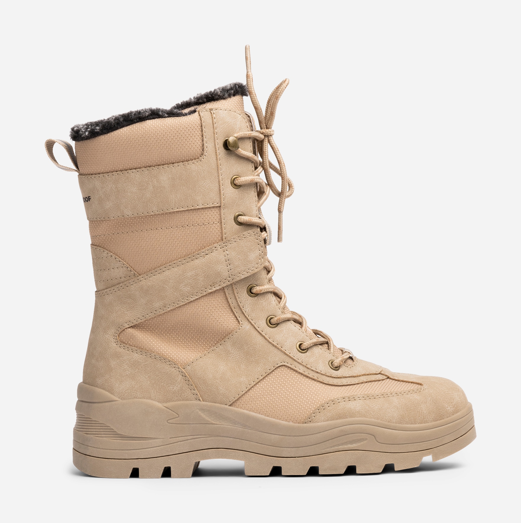 LINEAR, Varmforet støvlett, waterproof Beige