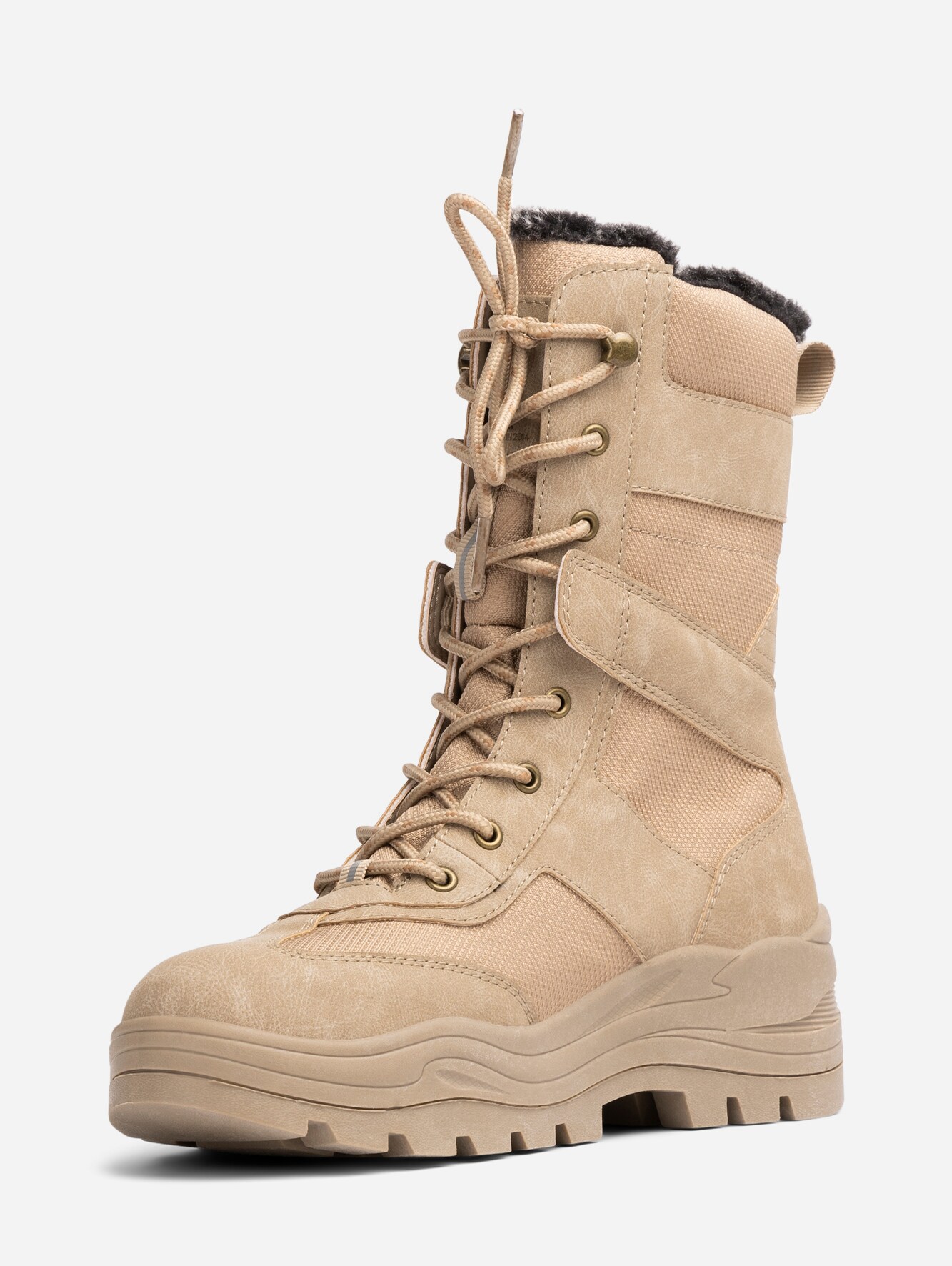 LINEAR, Varmforet støvlett, waterproof Beige