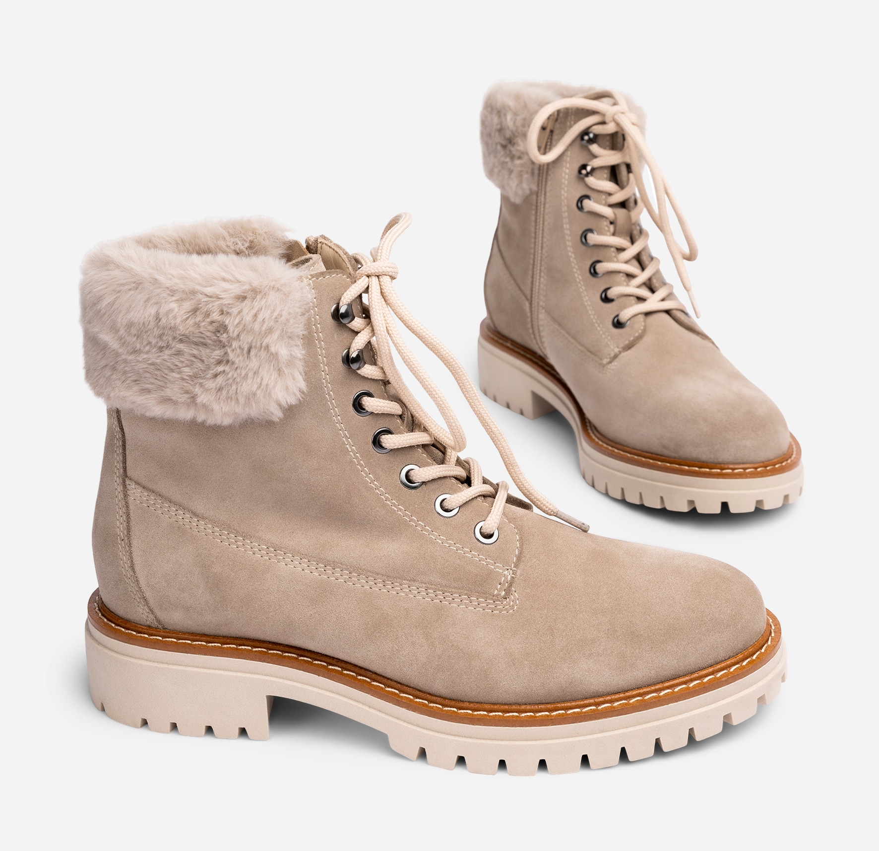 PACE, Varmforet skolett Beige