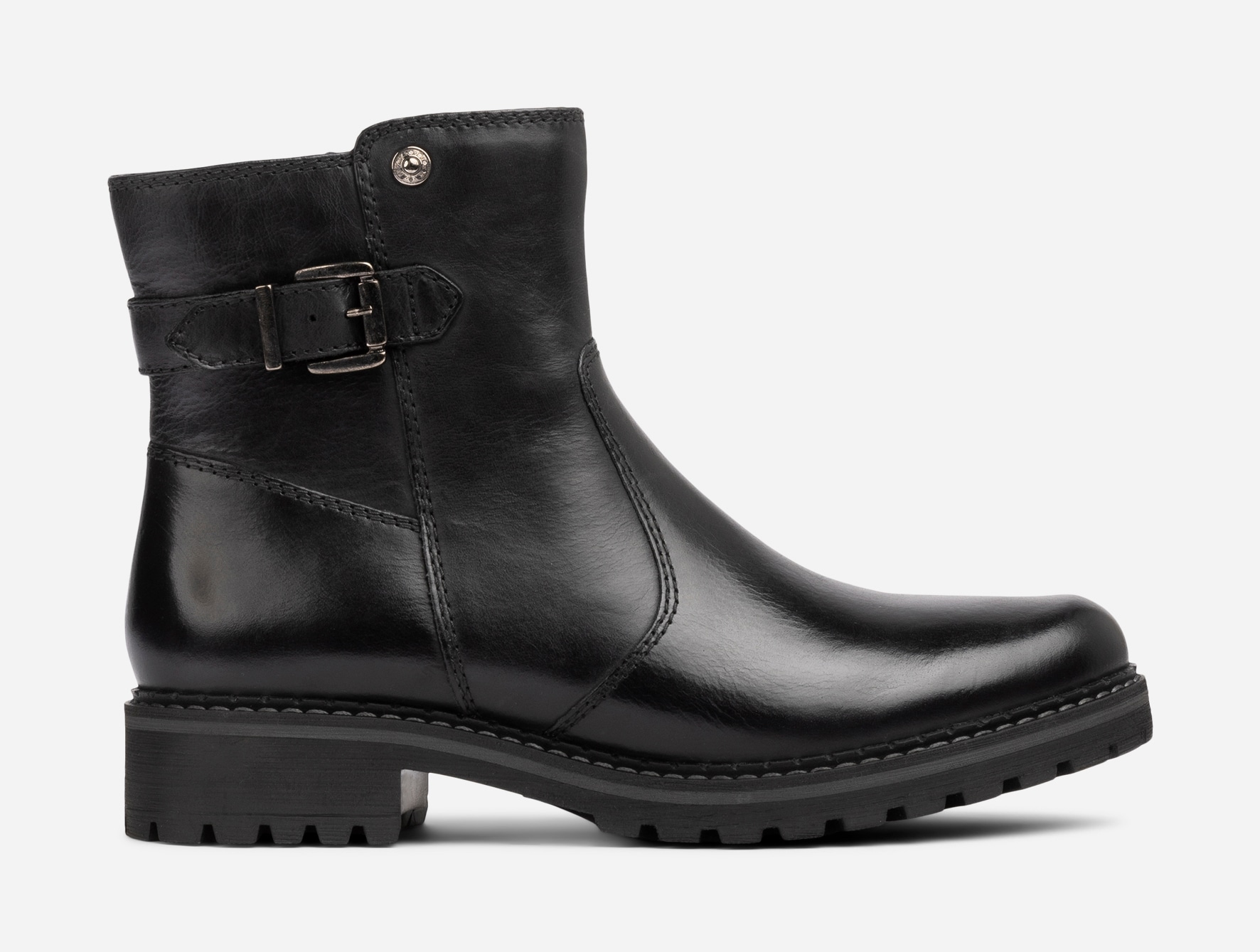 PACE, Varmforet boots med glidelås Sort