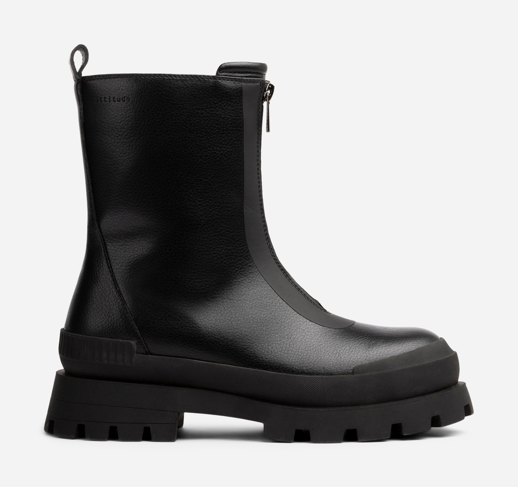 ATTITUDE, Boots med glidelås Sort