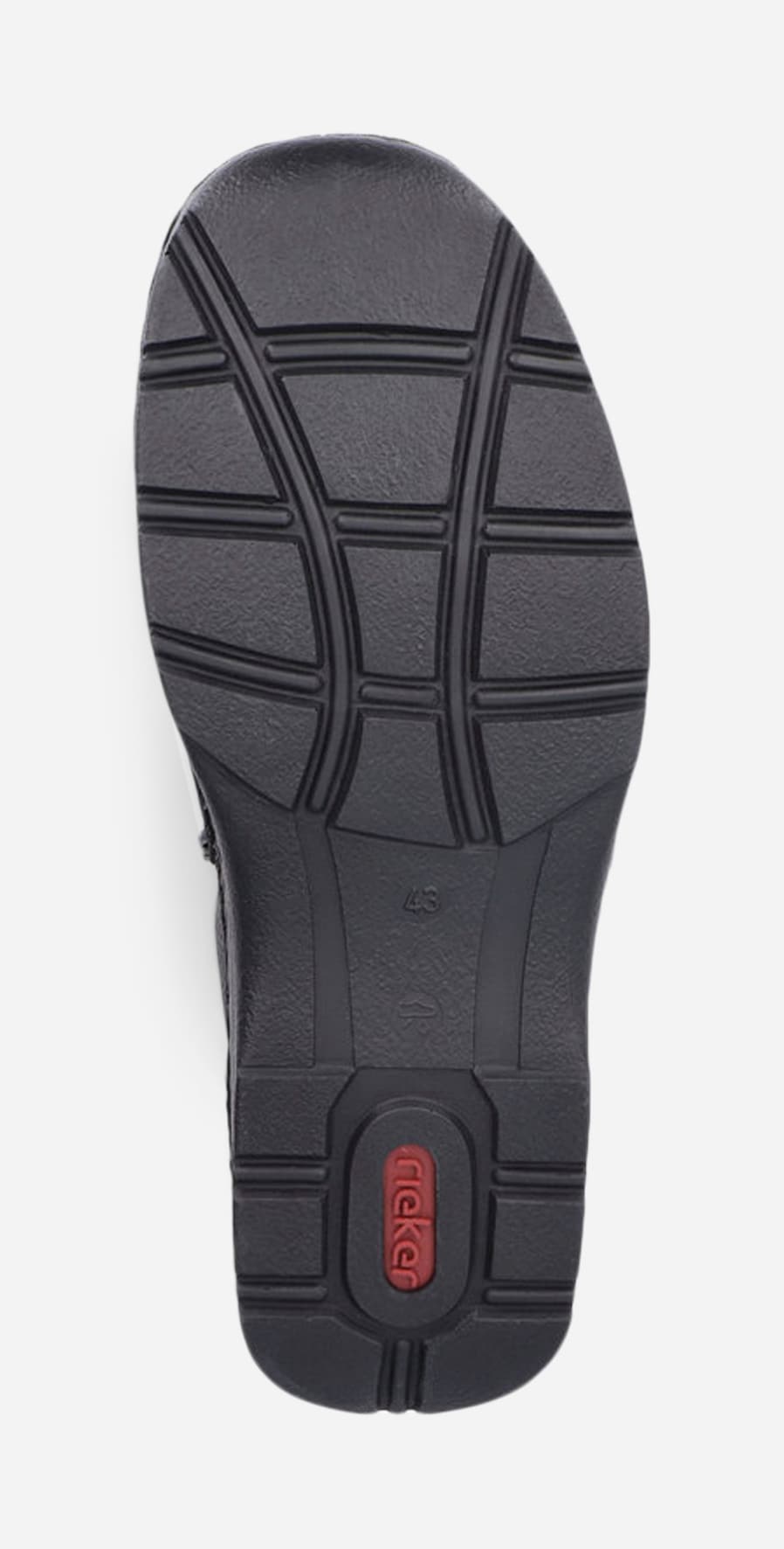 RIEKER, Varmforet boots med glidelås Sort