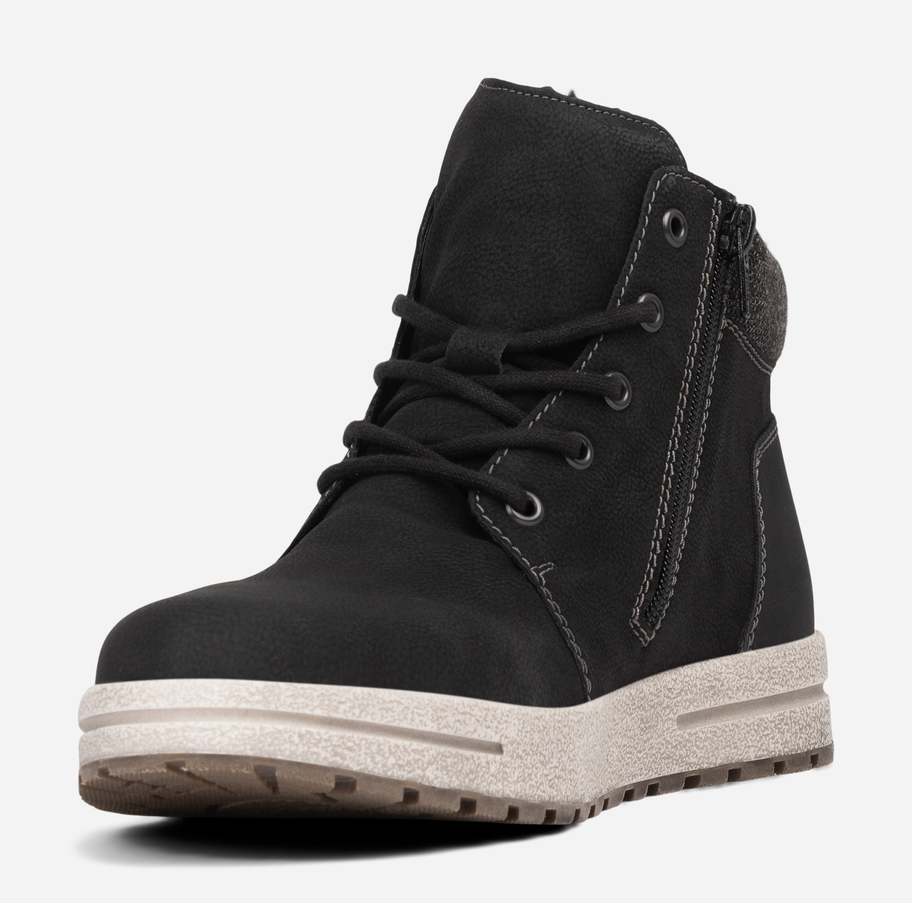 RIEKER, Varmforet skolett Sort