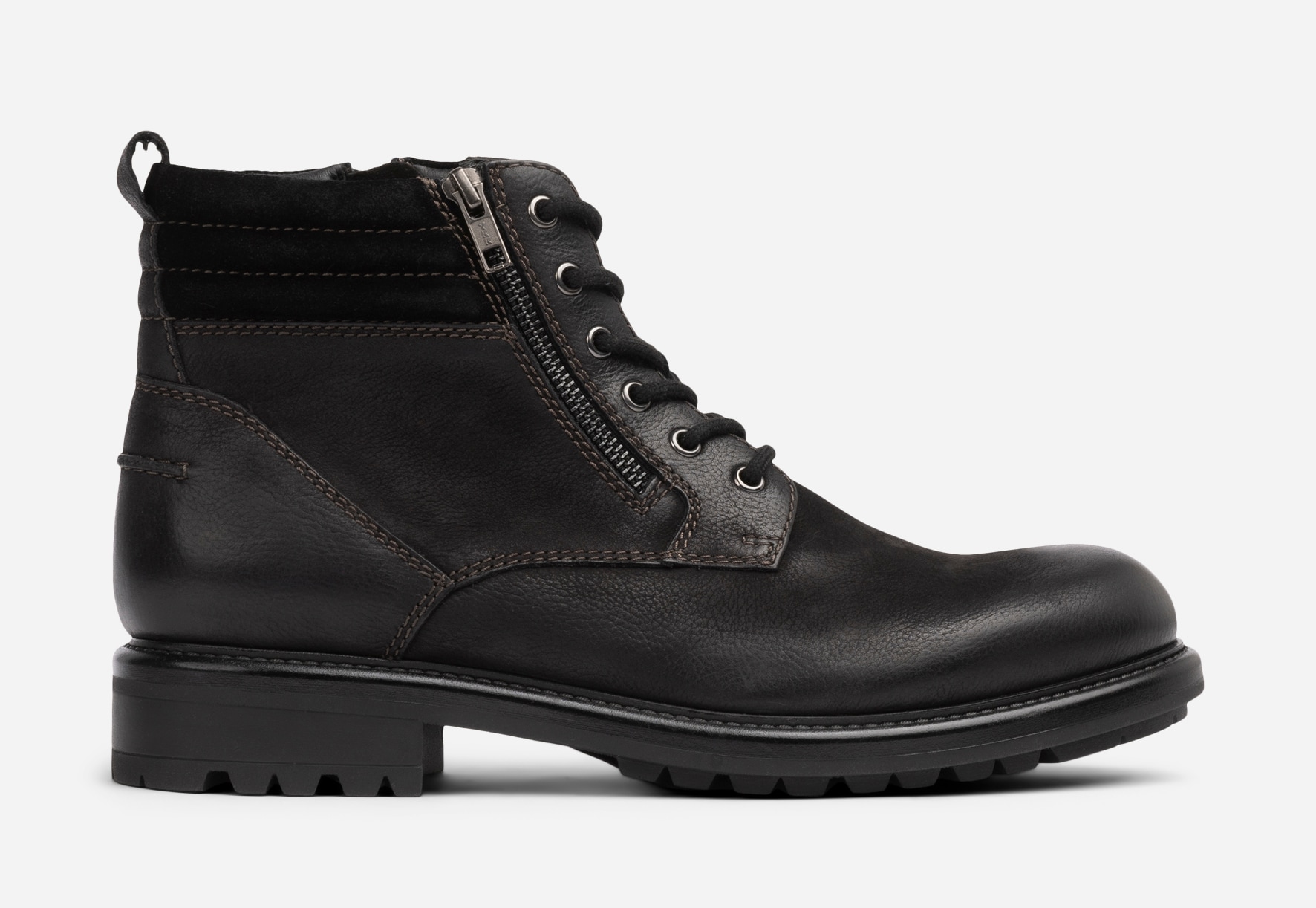 PACE, Varmforet skolett med glidelås Sort