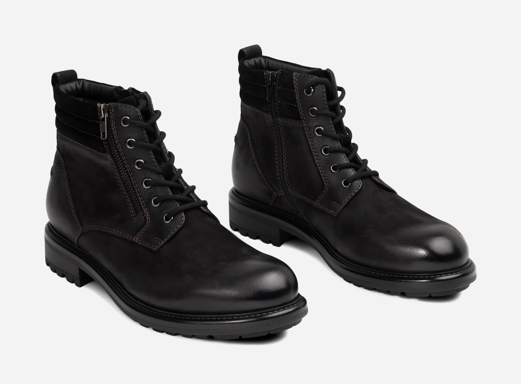 PACE, Varmforet skolett med glidelås Sort